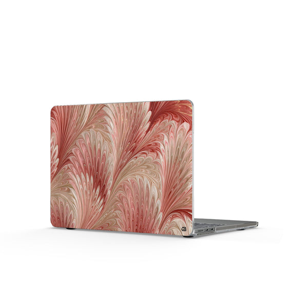 Blush Petal Plume · Clear Hard Case for MacBook · Pink