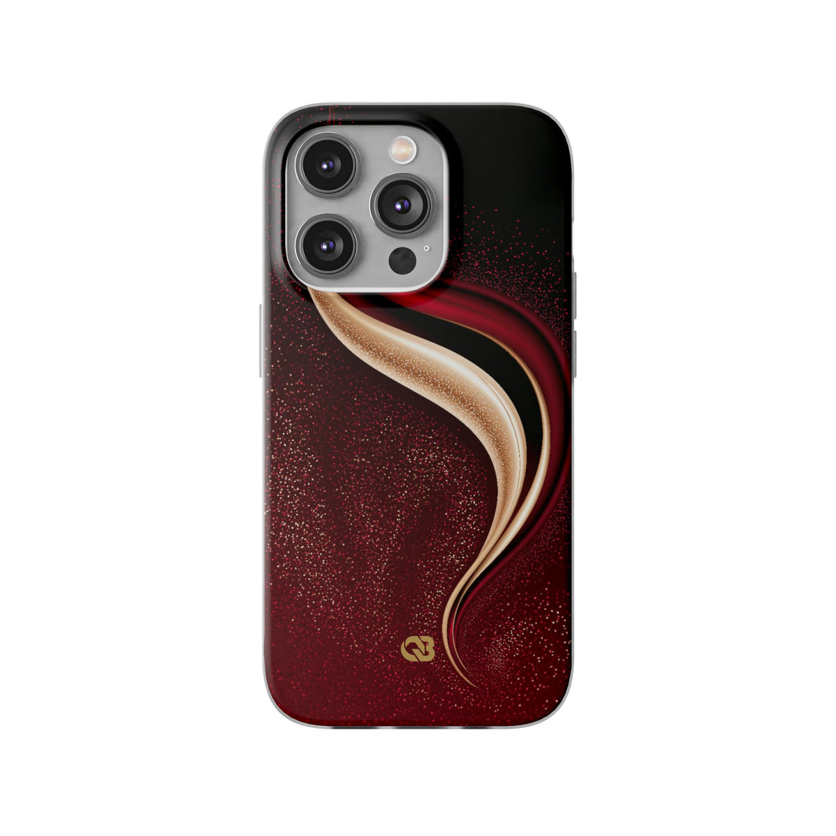 Gilded Crimson Flow · Lite Phone Case for iPhone · Red