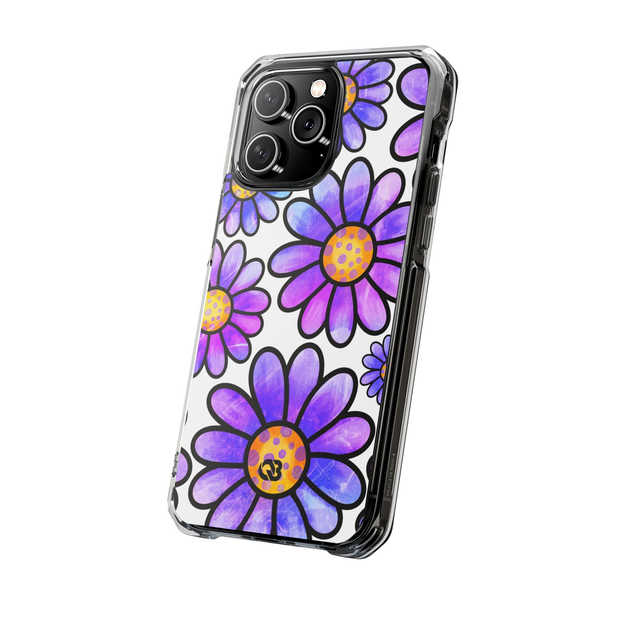 Violet Grunge Bloom · Impact Phone Case for iPhone · Magsafe