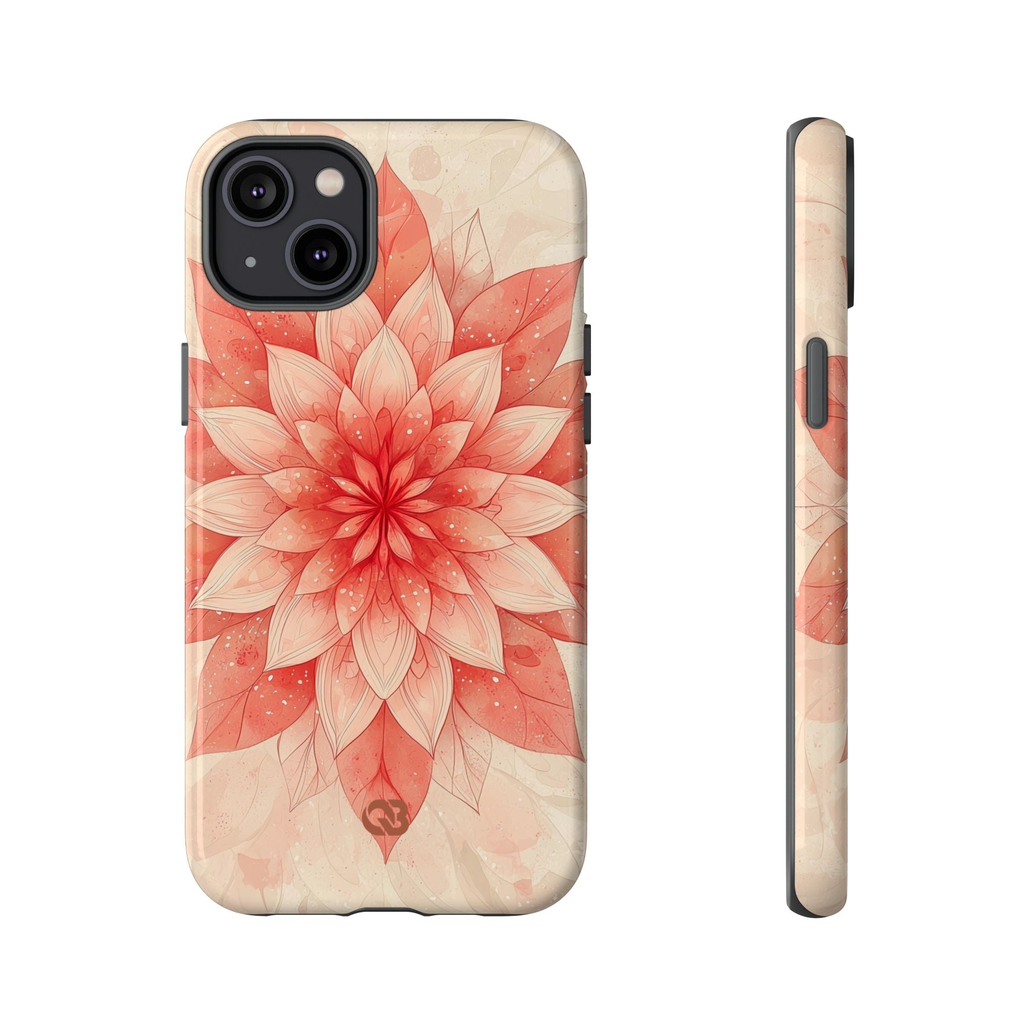 Coral Layered Bloom · Tough Handyhülle für iPhone