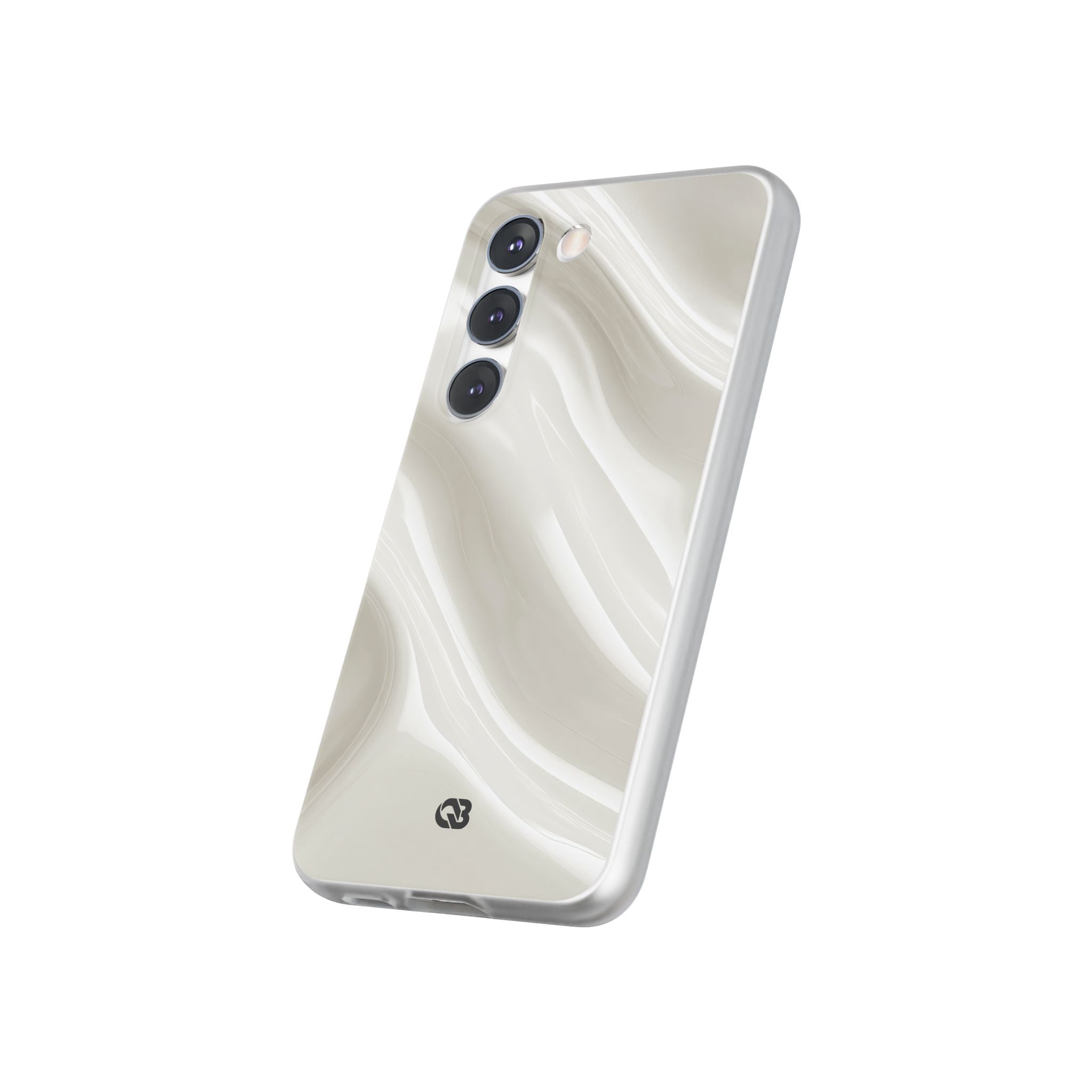 White Lite Phone Case for Samsung - Polished Ivory Wave