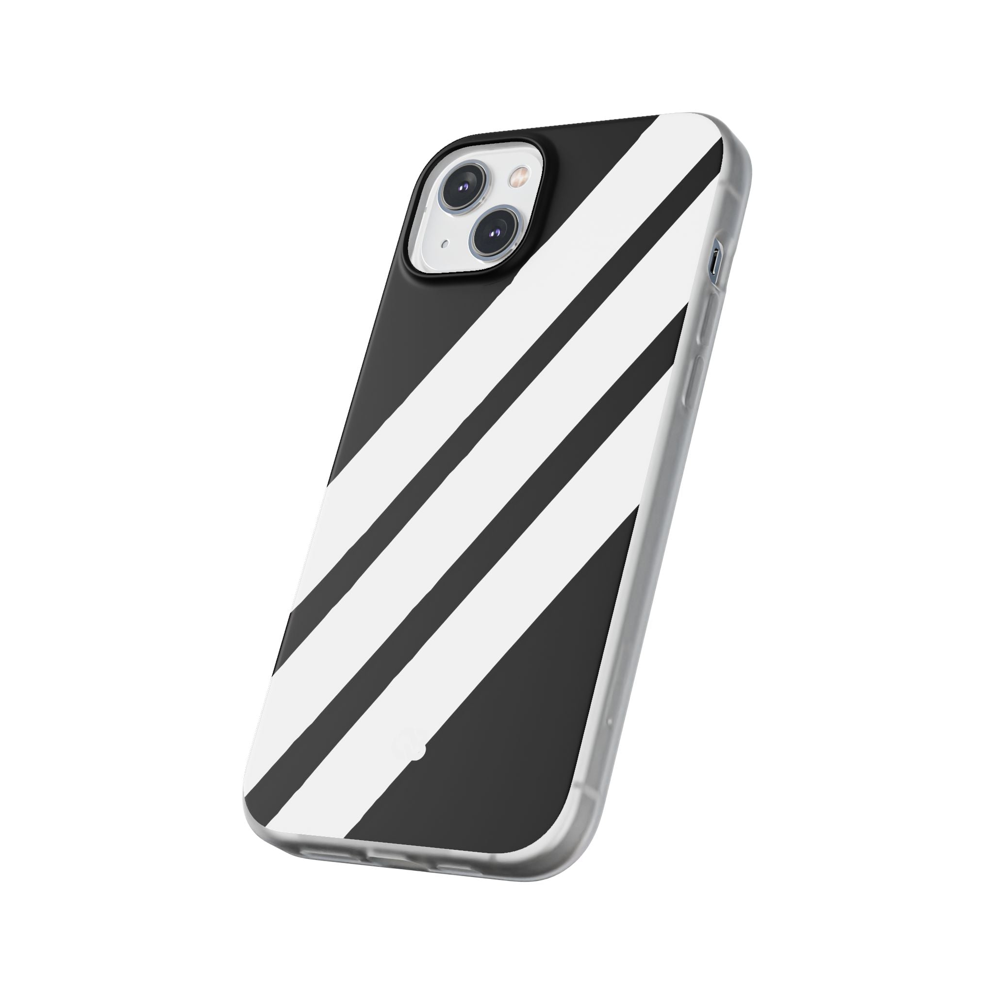 Obsidian White Bars · Soft Handyhülle für iPhone