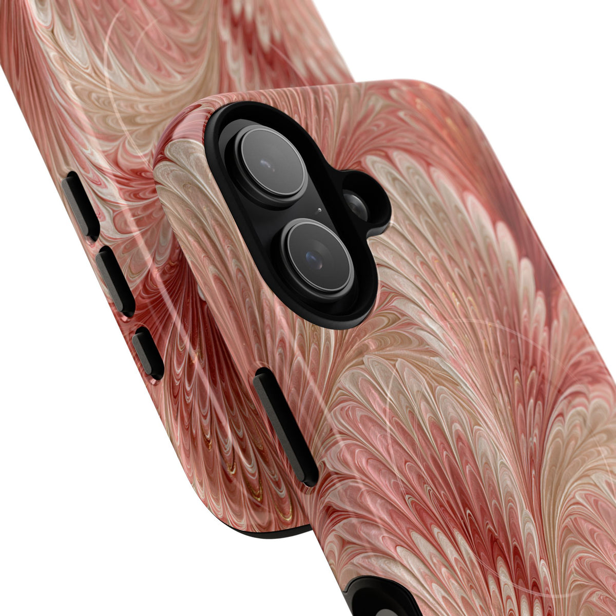 Blush Petal Plume · Tough 2.0 Magnetic Phone Case for iPhone · Pink