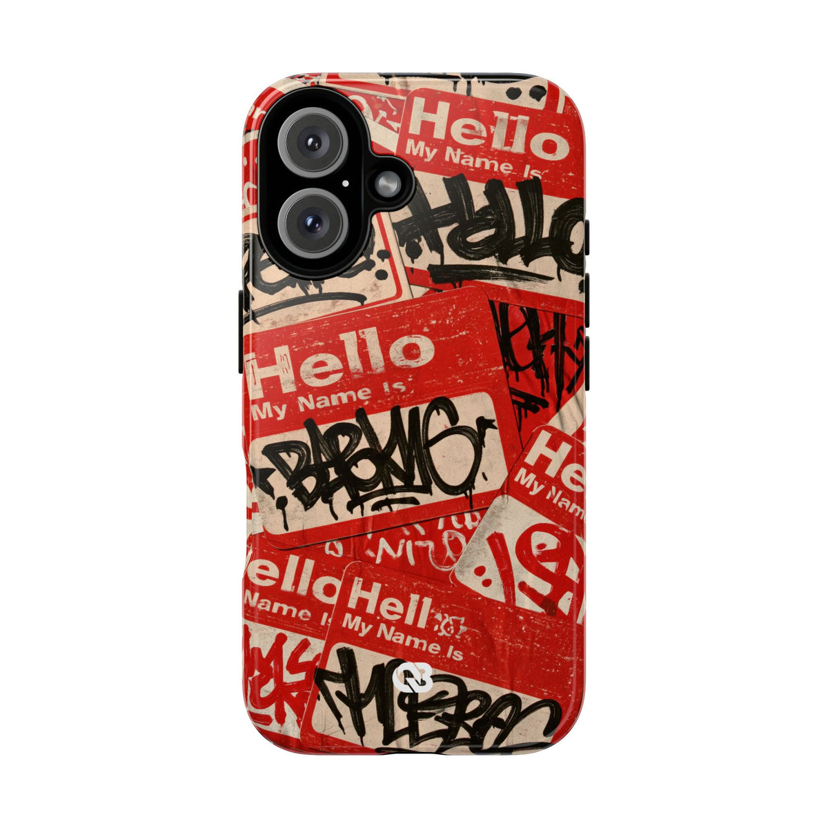 Slap Tag Collage · Tough Phone Case for iPhone · Red