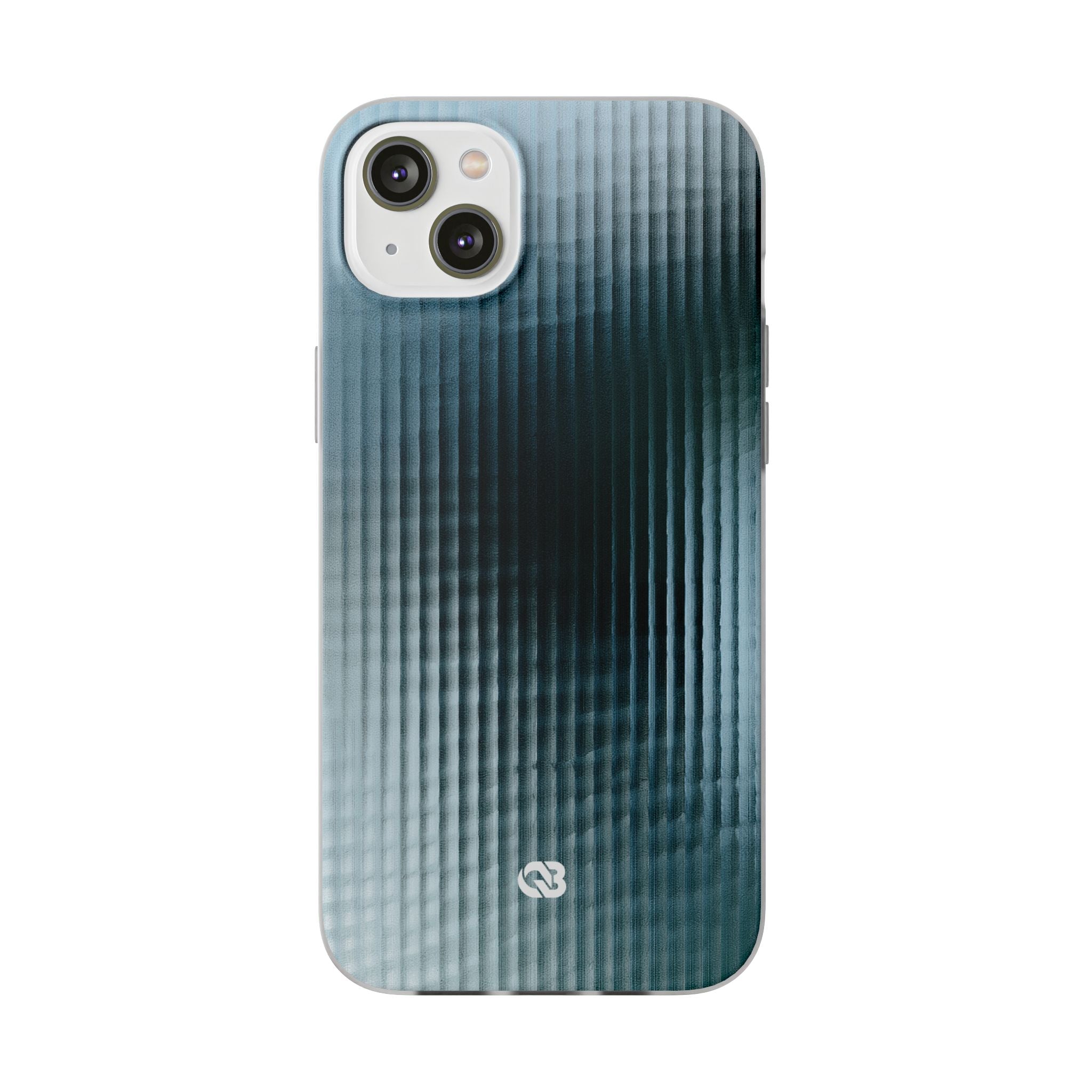 Blue Lite Phone Case for iPhone - Glacial Reeded Glass
