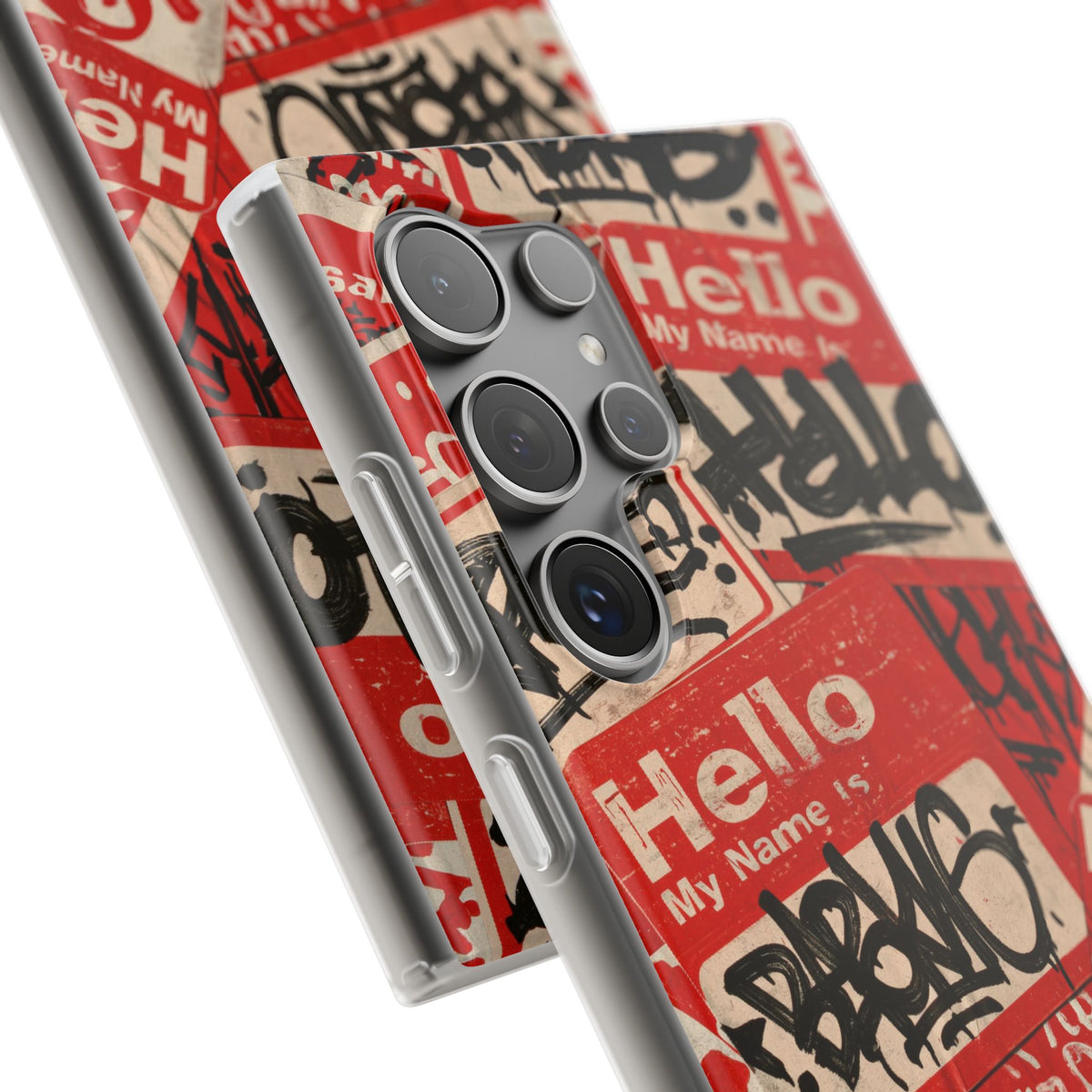Slap Tag Collage · Lite Phone Case for Samsung · Red