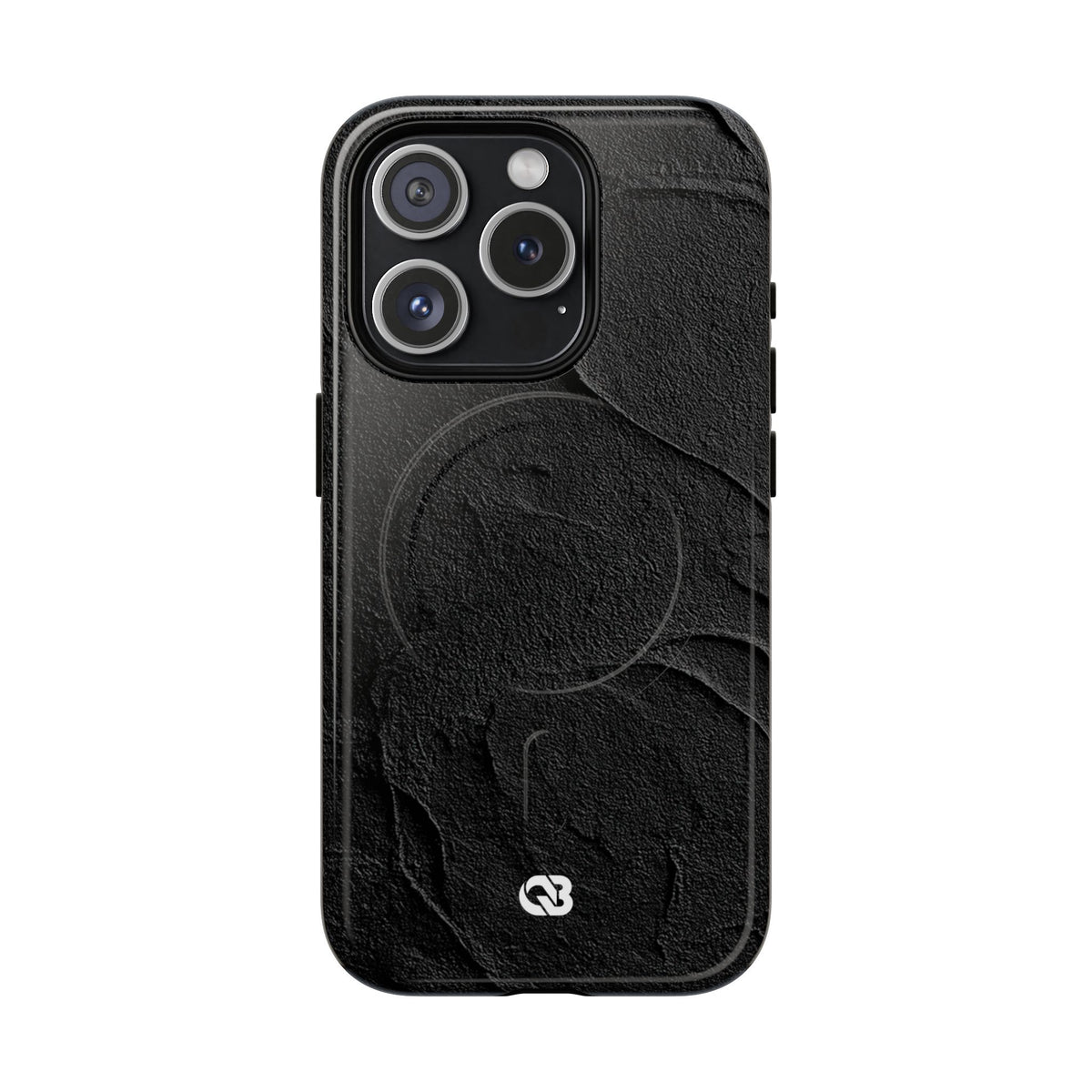 Obsidian Stucco Relief · Tough 2.0 Magnetic Phone Case for iPhone · Black