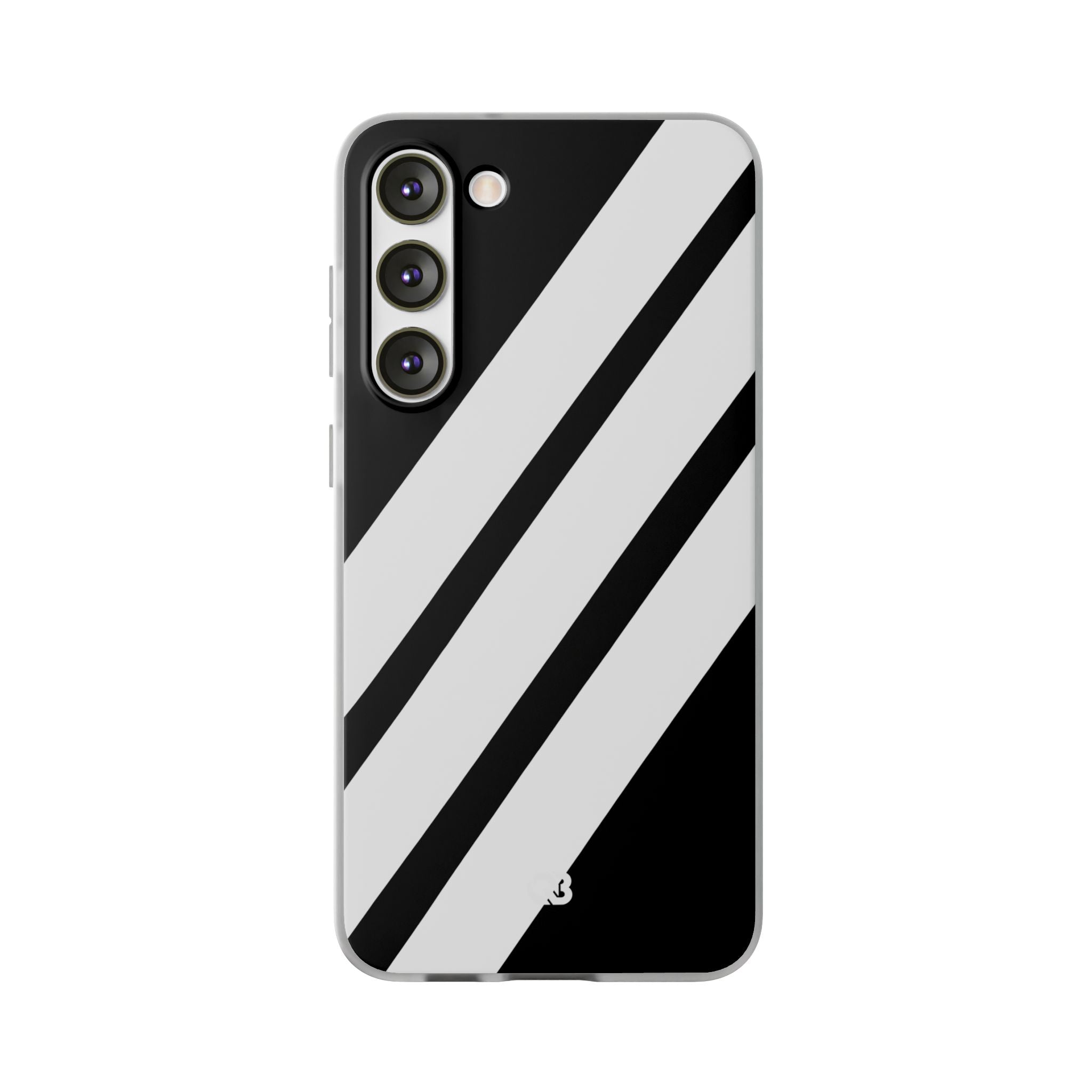 Obsidian White Bars · Soft Phone Case for Samsung