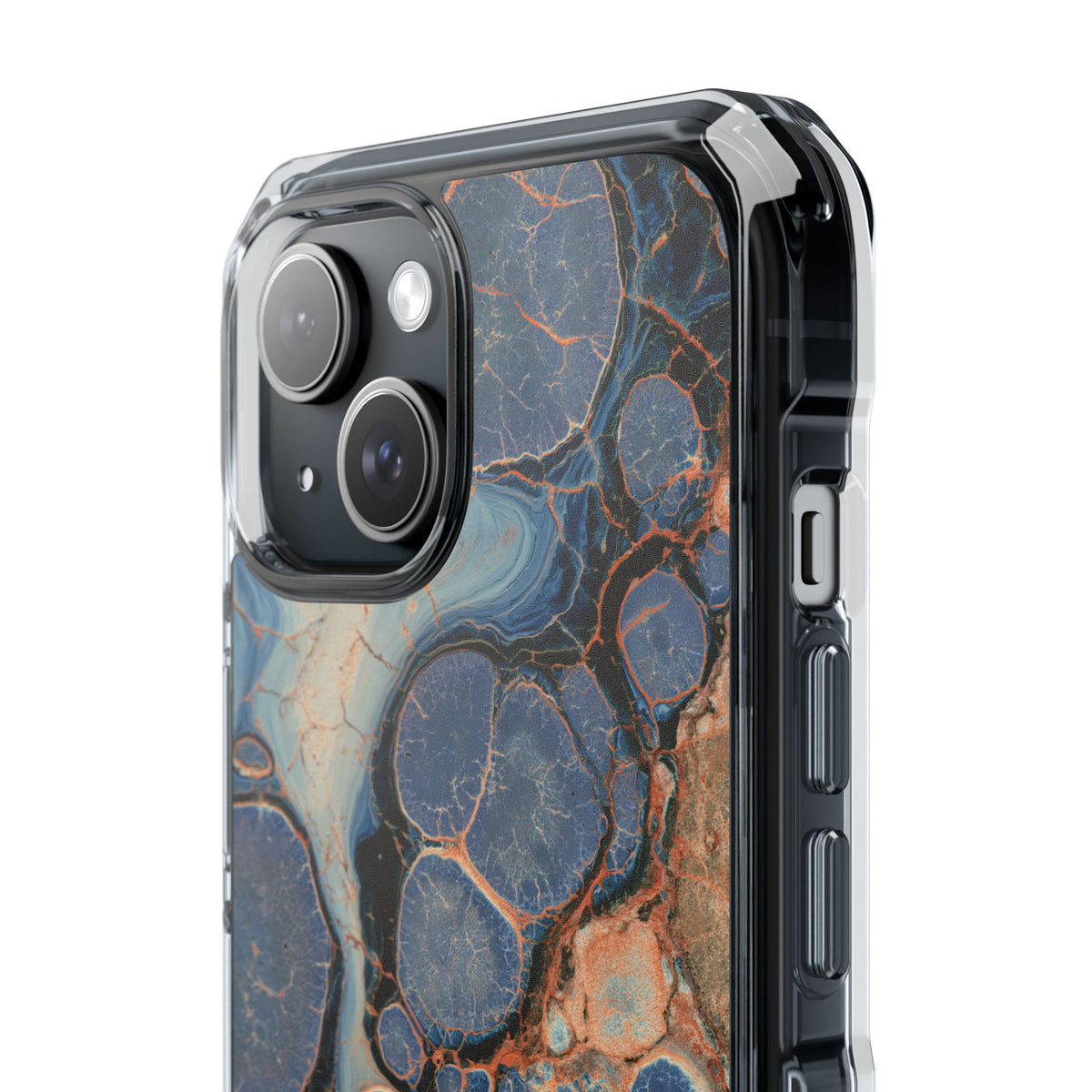 Astral Orb Resonance · Clear Impact Magnetic Phone Case for iPhone · Blue