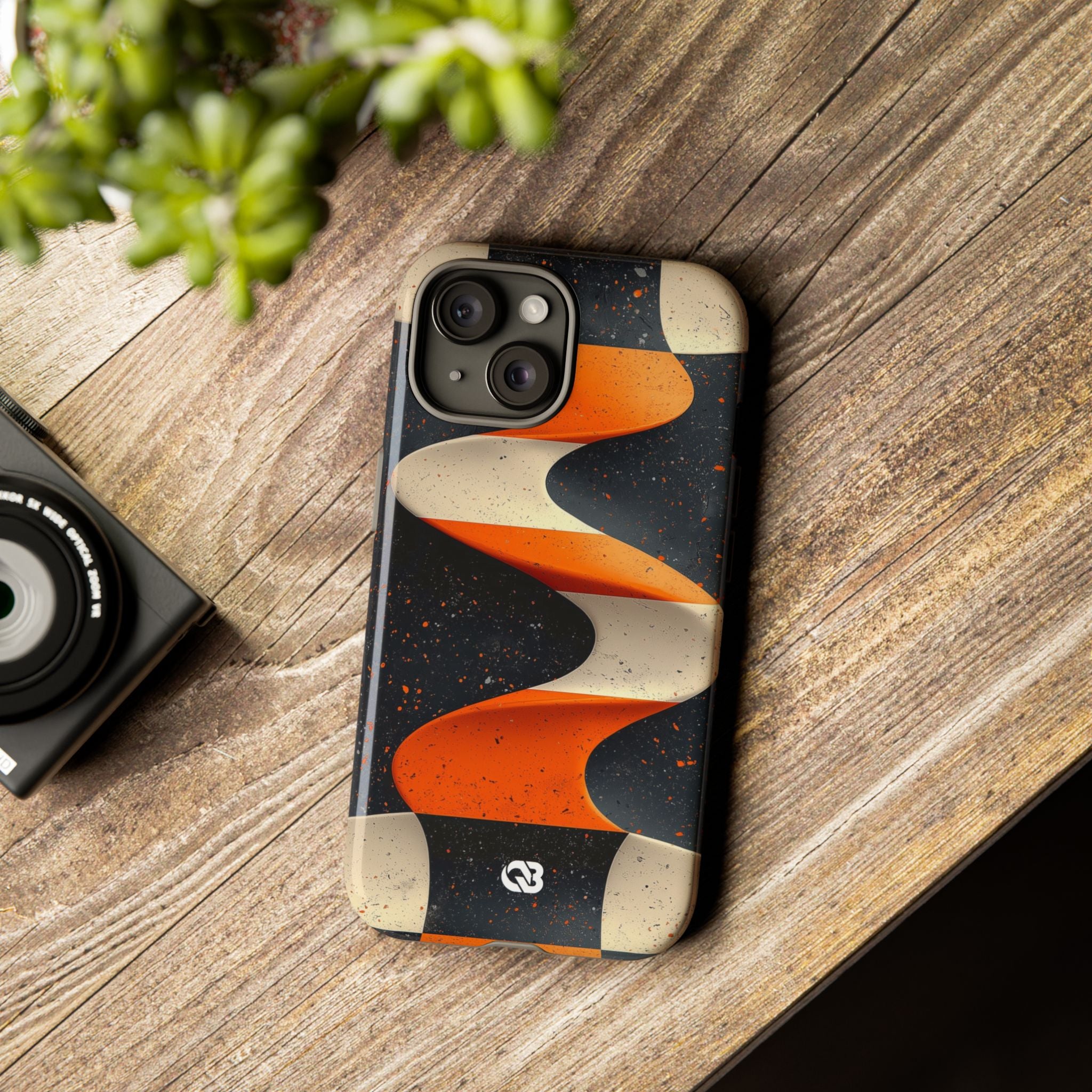 Orange Grit Twist · Tough Phone Case for iPhone