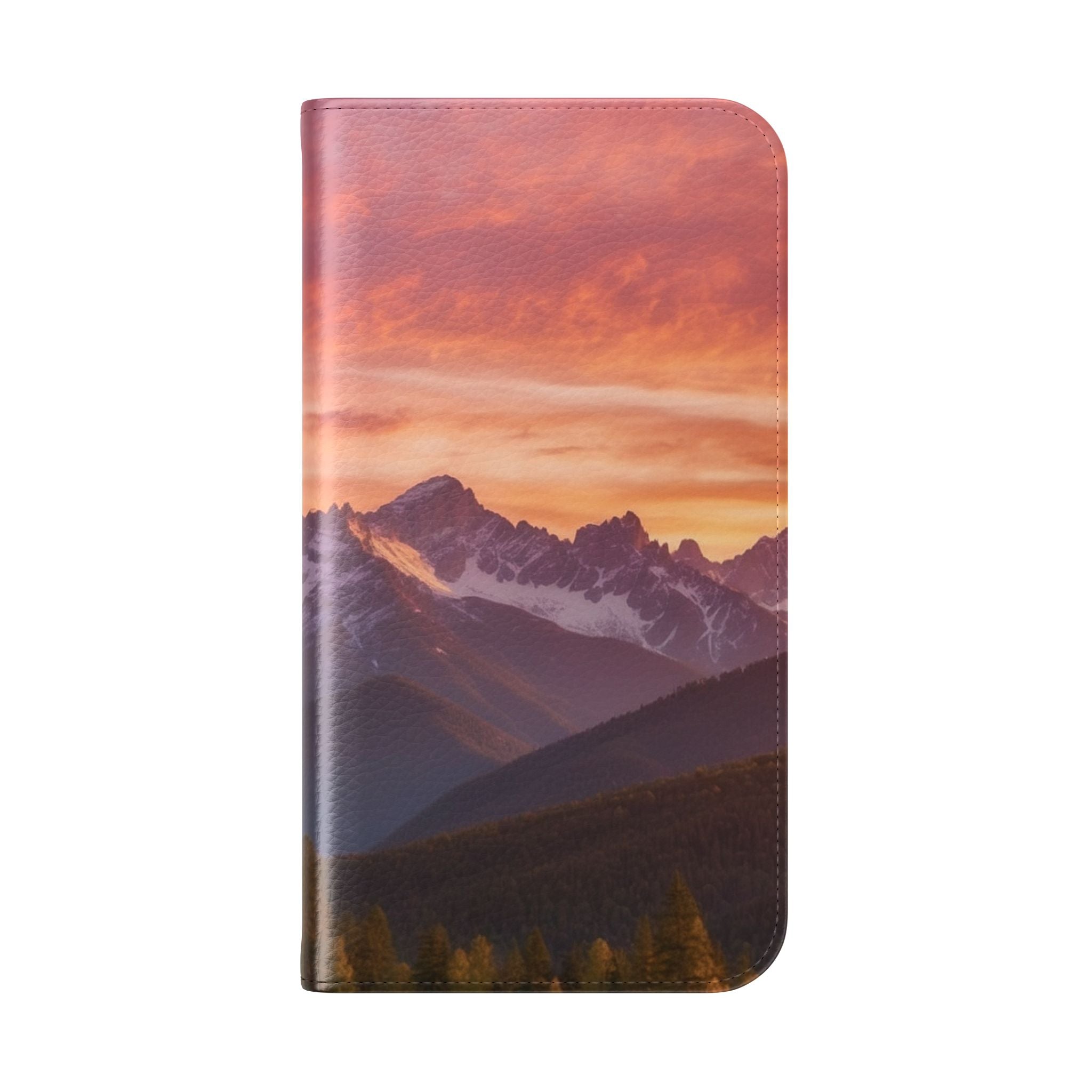 Mountain Bloom Twilight - iPhone 15 Pro Case - Wallet
