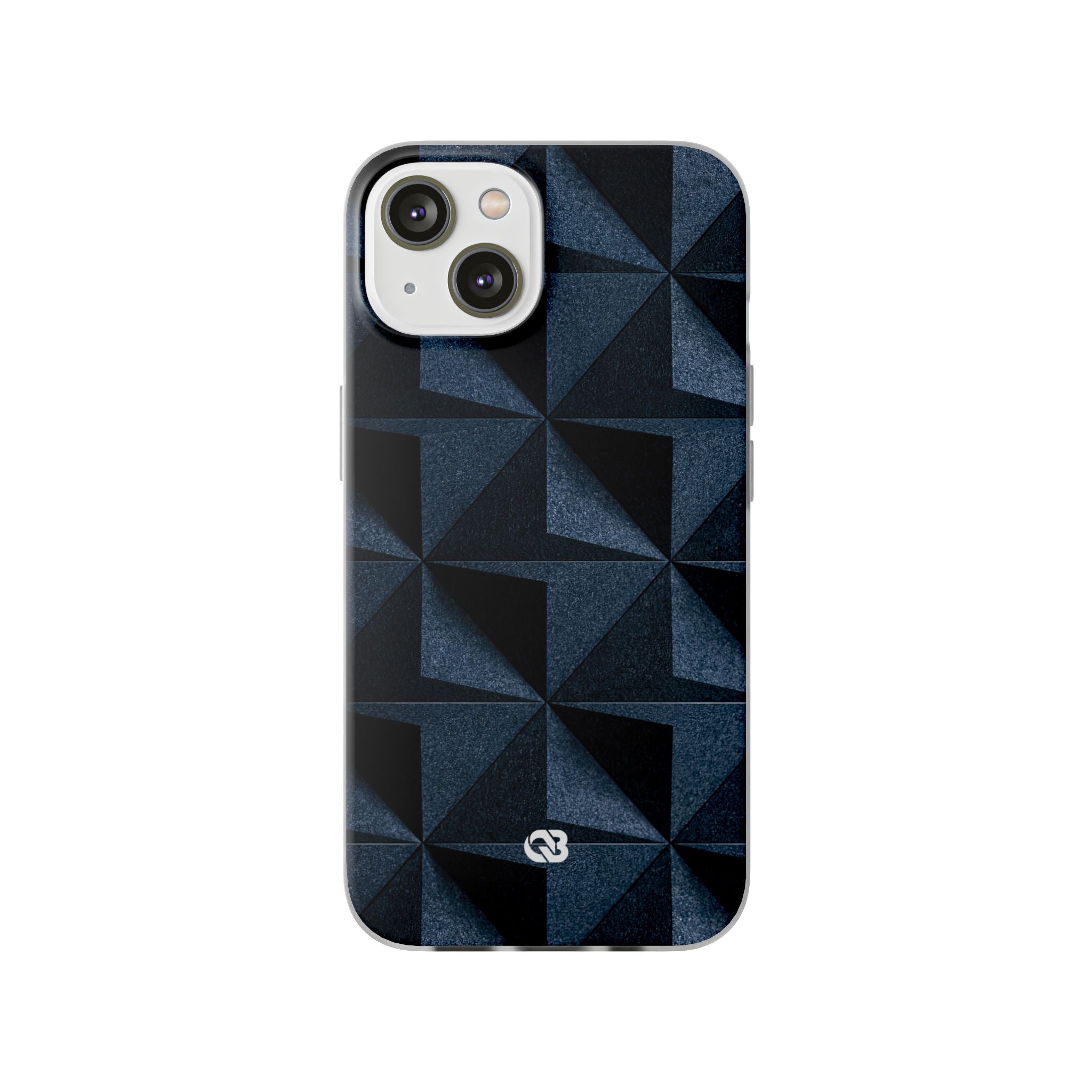 Blue Lite Phone Case for iPhone - Indigo Basalt Facets