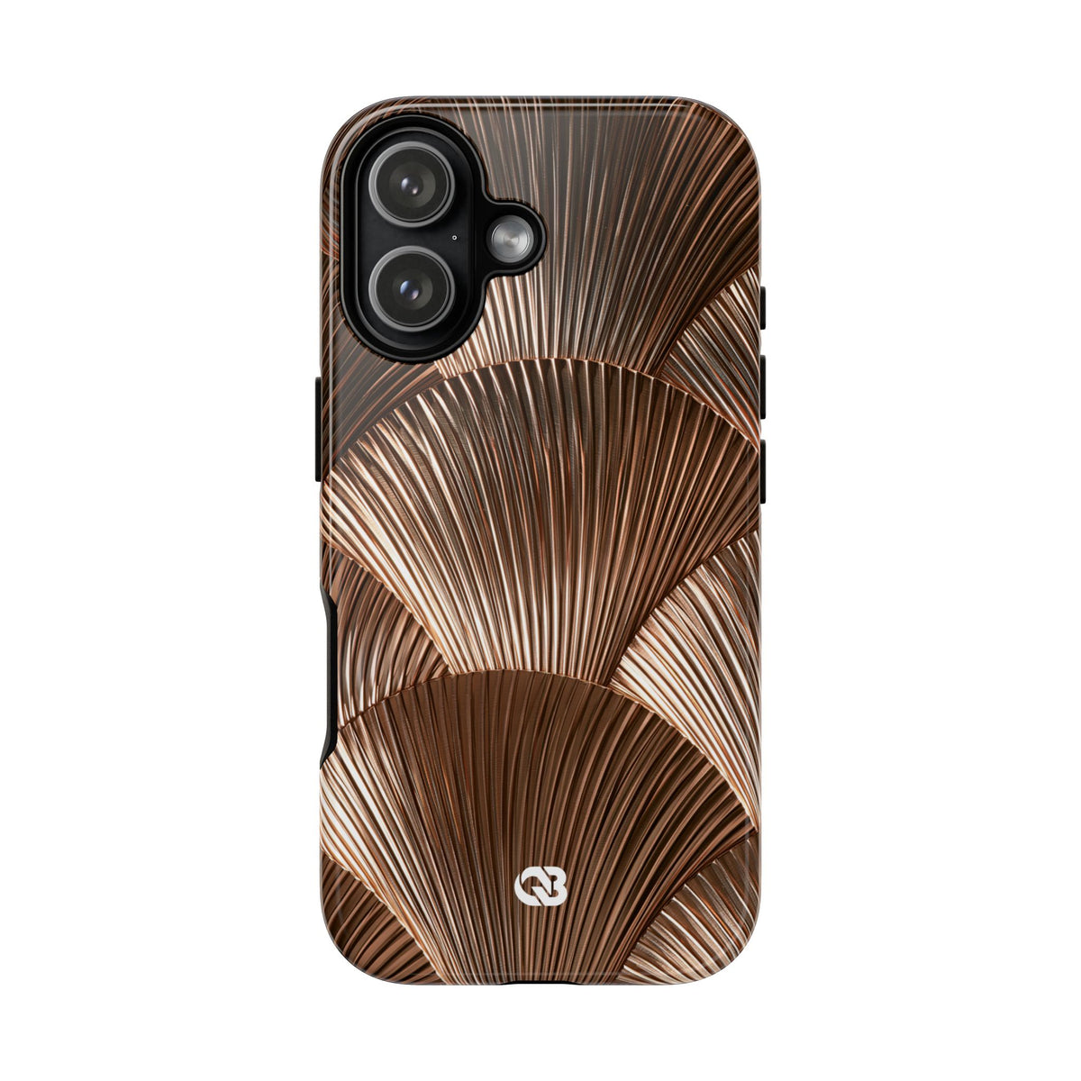 Rose Gilded Fan · Tough Phone Case for iPhone · Gold