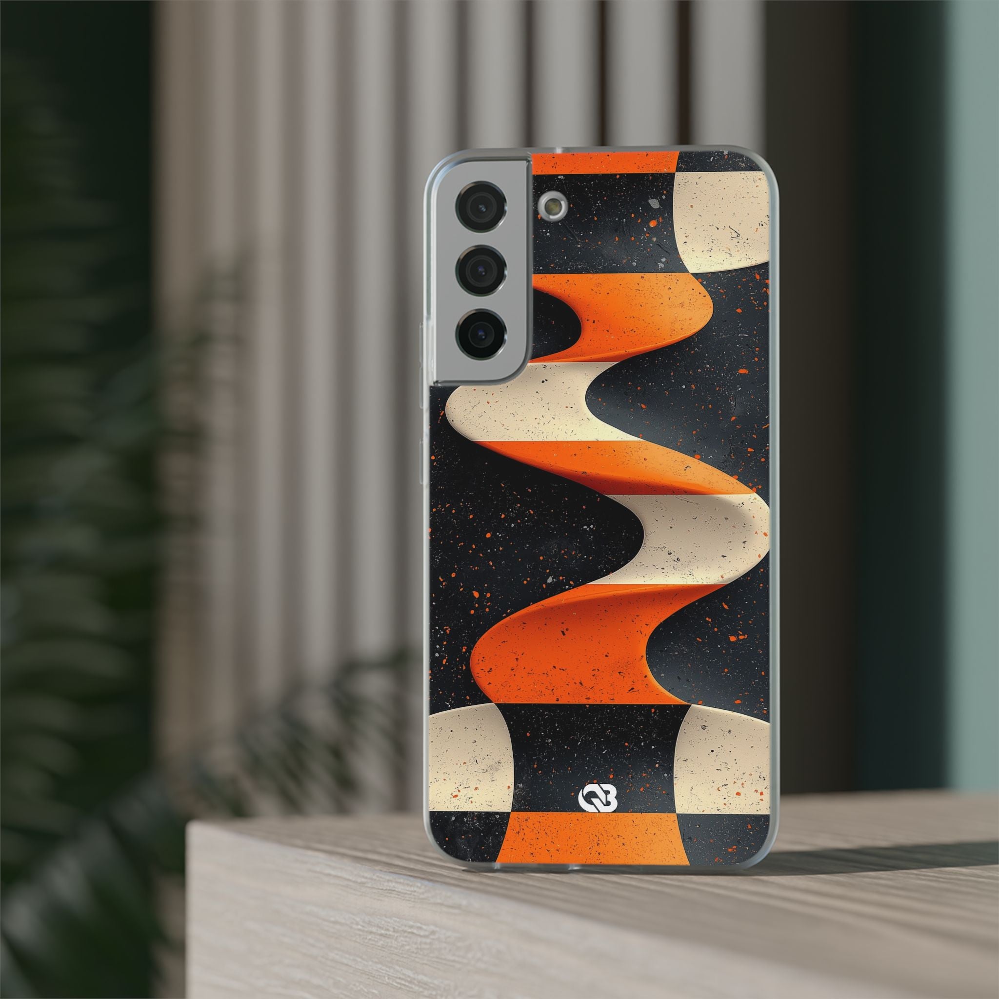 Orange Grit Twist · Soft Phone Case for Samsung