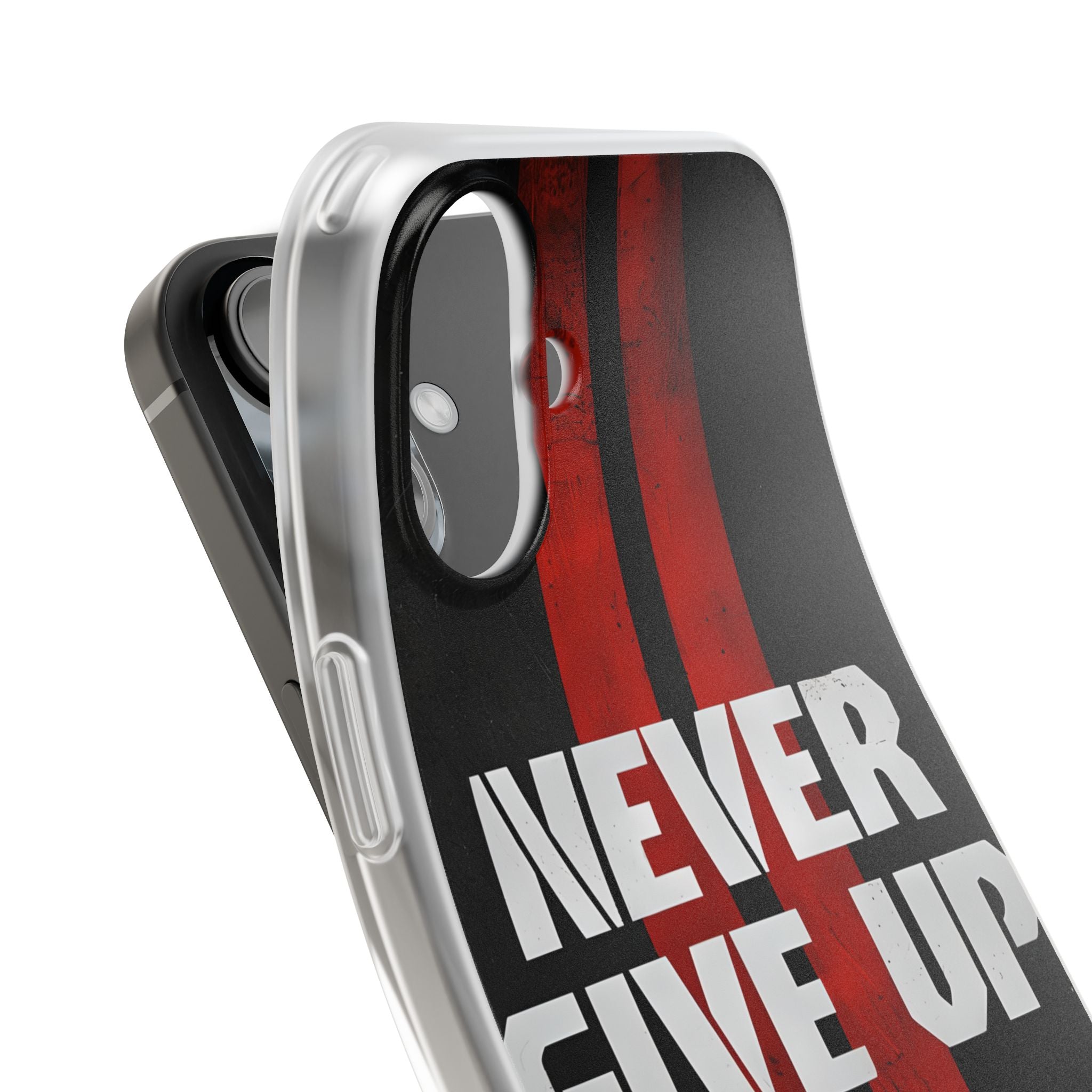 Crimson Grit Resolve · Soft Custodia per iPhone