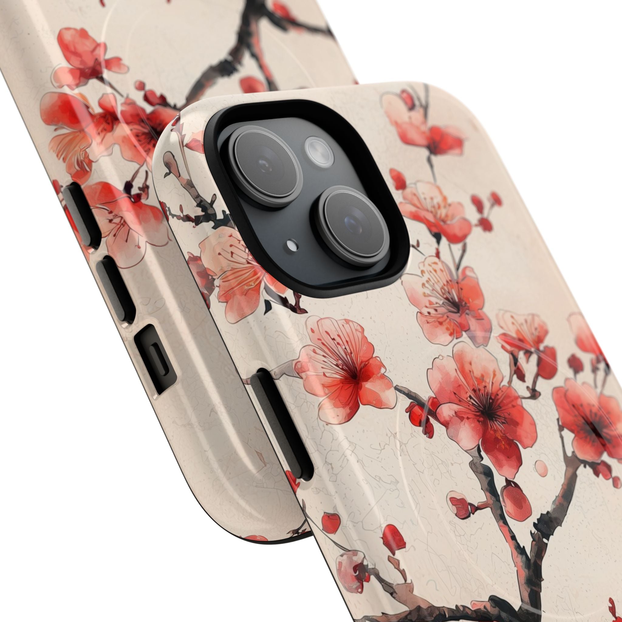 Crimson Silk Flora · Tough+ Custodia per iPhone · Magsafe