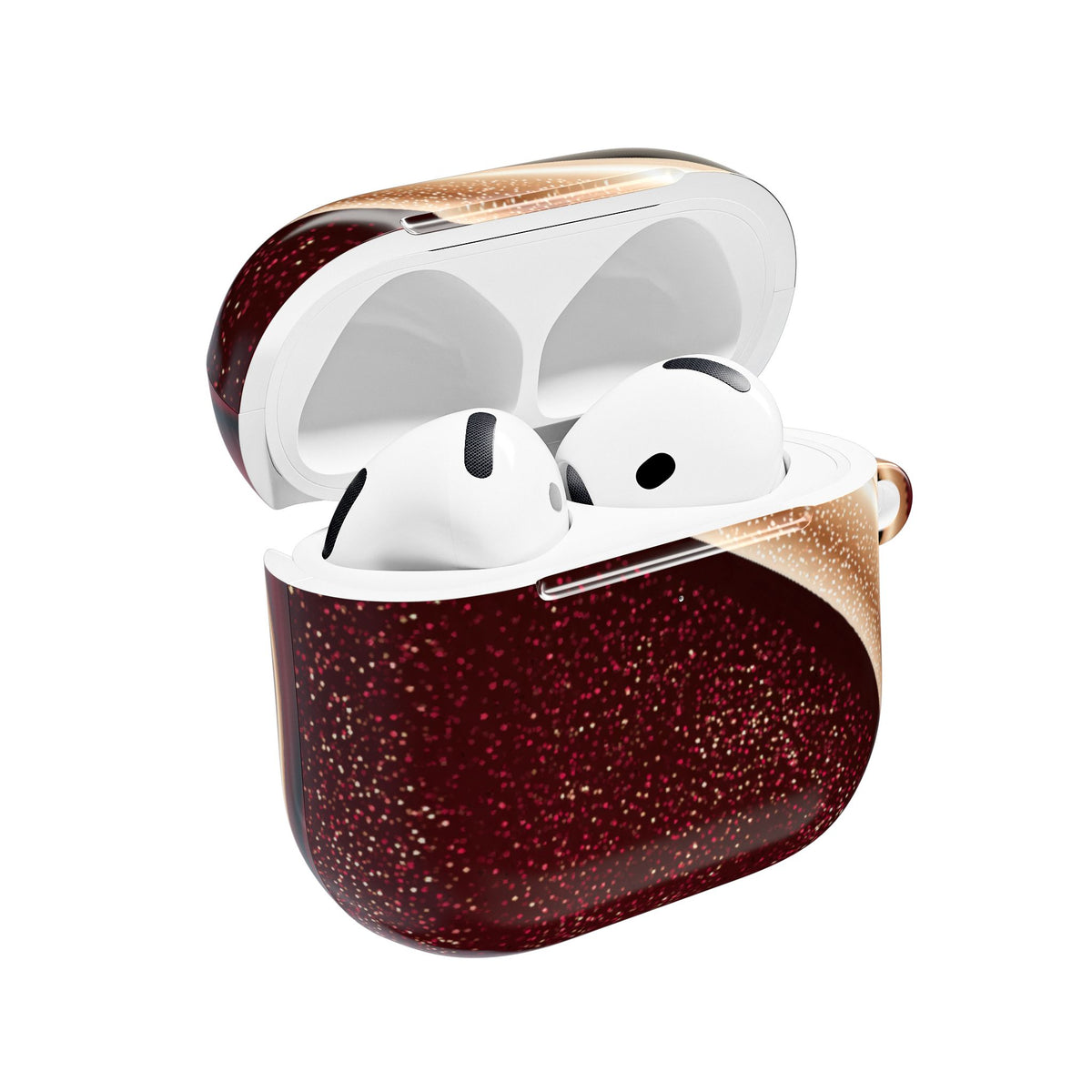 Gilded Crimson Flow · Hard Case for AirPods & AirPods Pro · Red