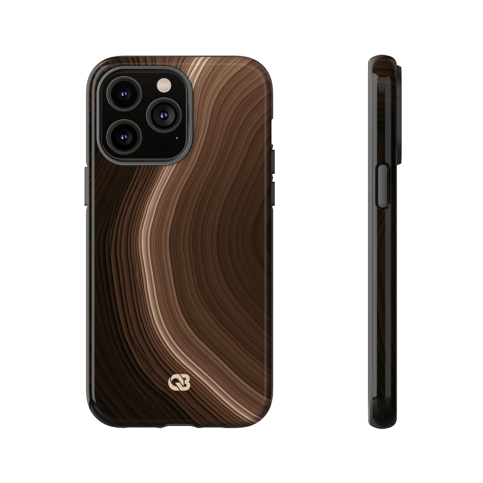 Brown Tough Phone Case for iPhone - Bronzed Canyon Relief