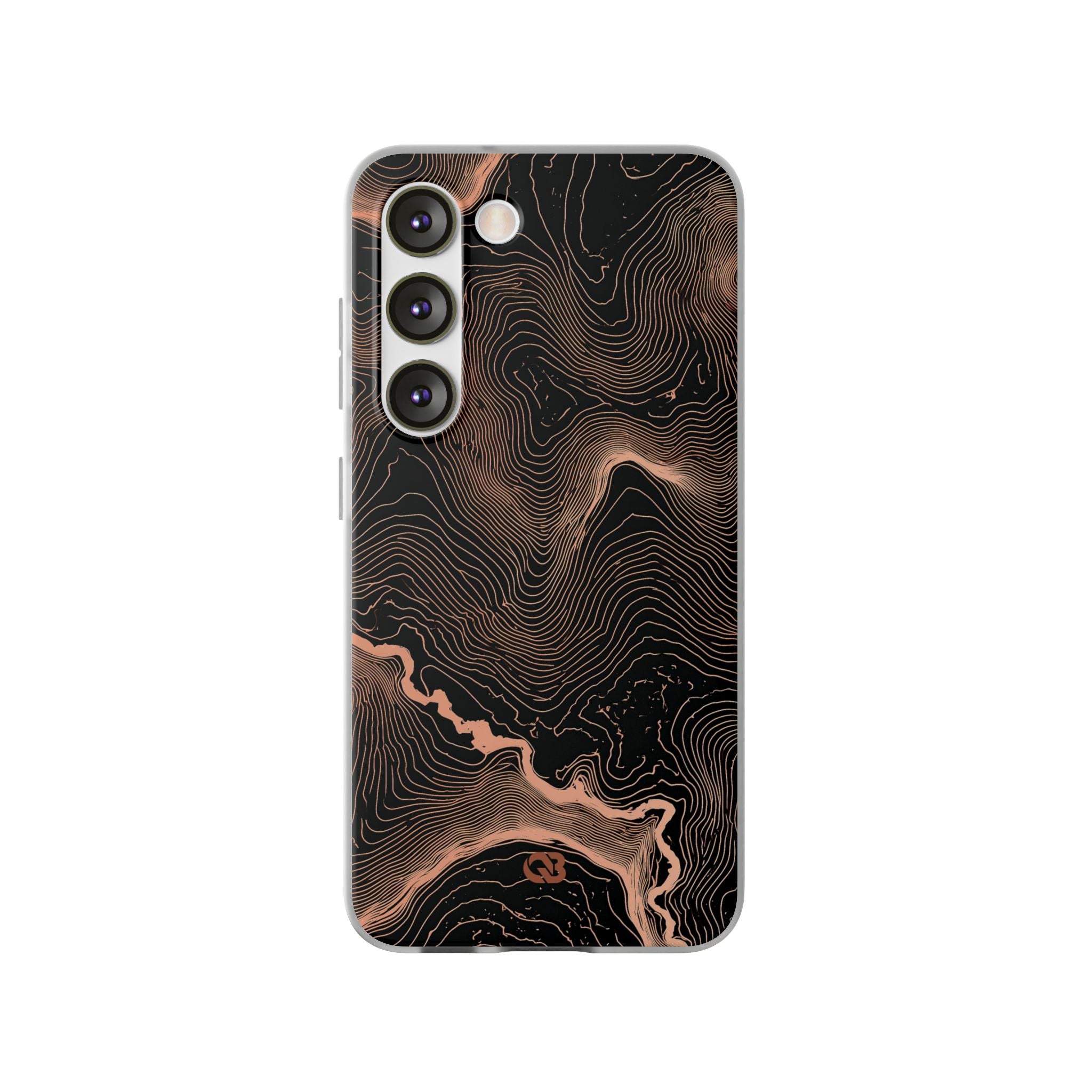 Orange Lite Phone Case for Samsung - Salmon Ridge Topo