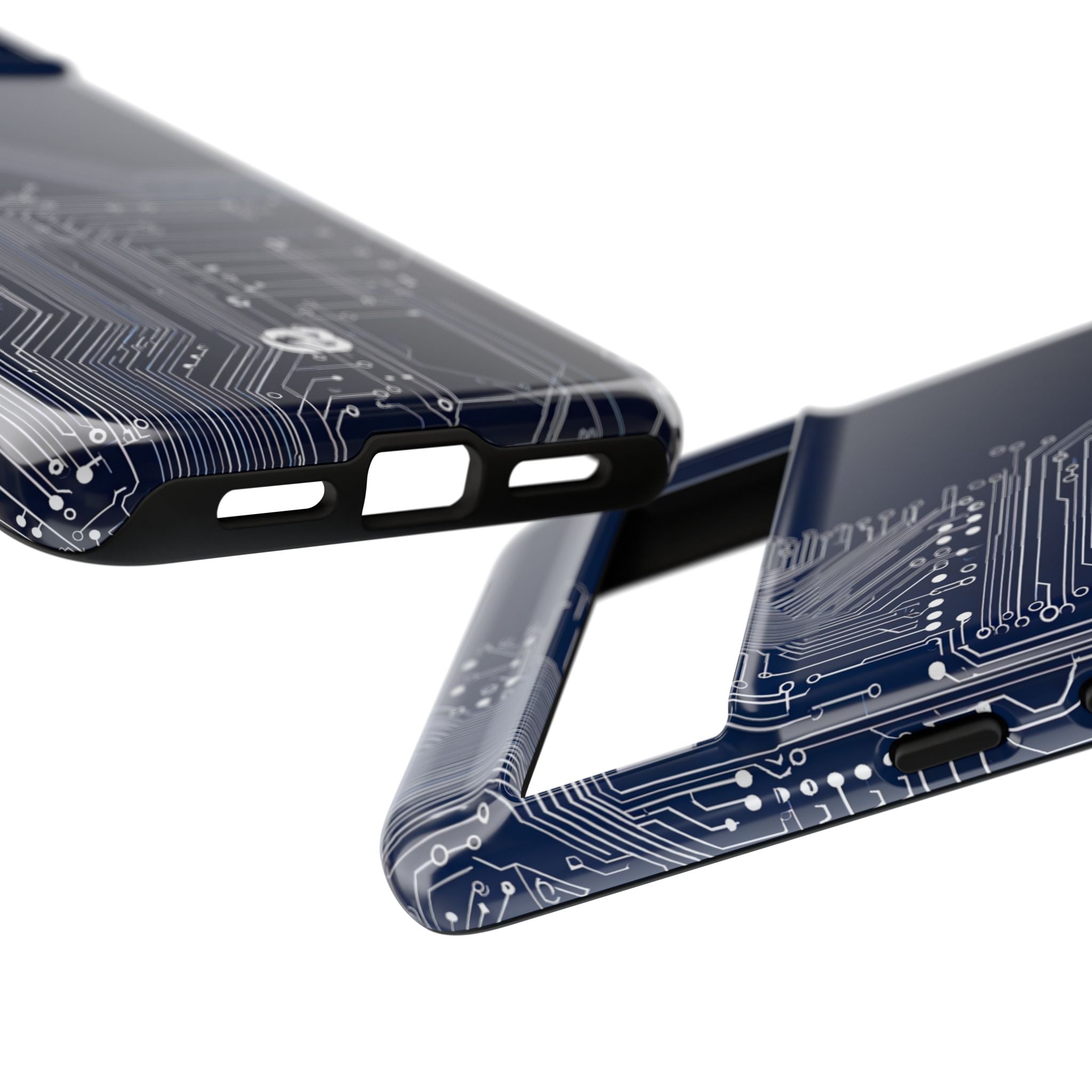 Blue Tough Phone Case for Google Pixel - Cobalt Data Stream