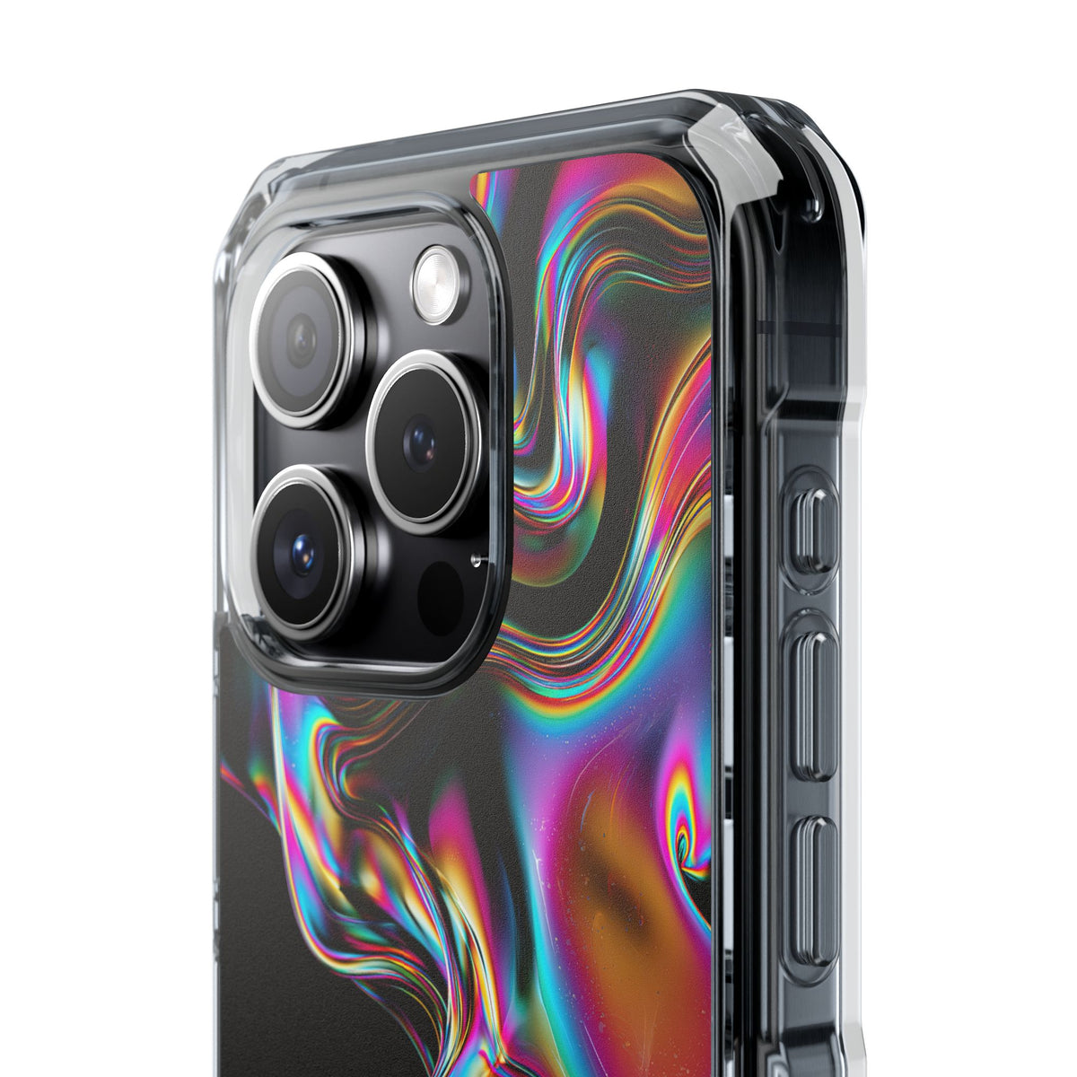 Purple Impact MagSafe Phone Case for iPhone - Liquid Neon Chrome