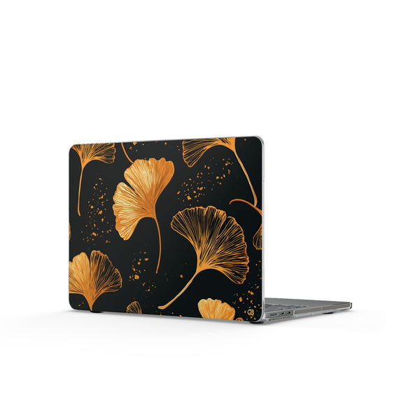 Gilded Ginkgo · Clear Hard Case for MacBook · Gold