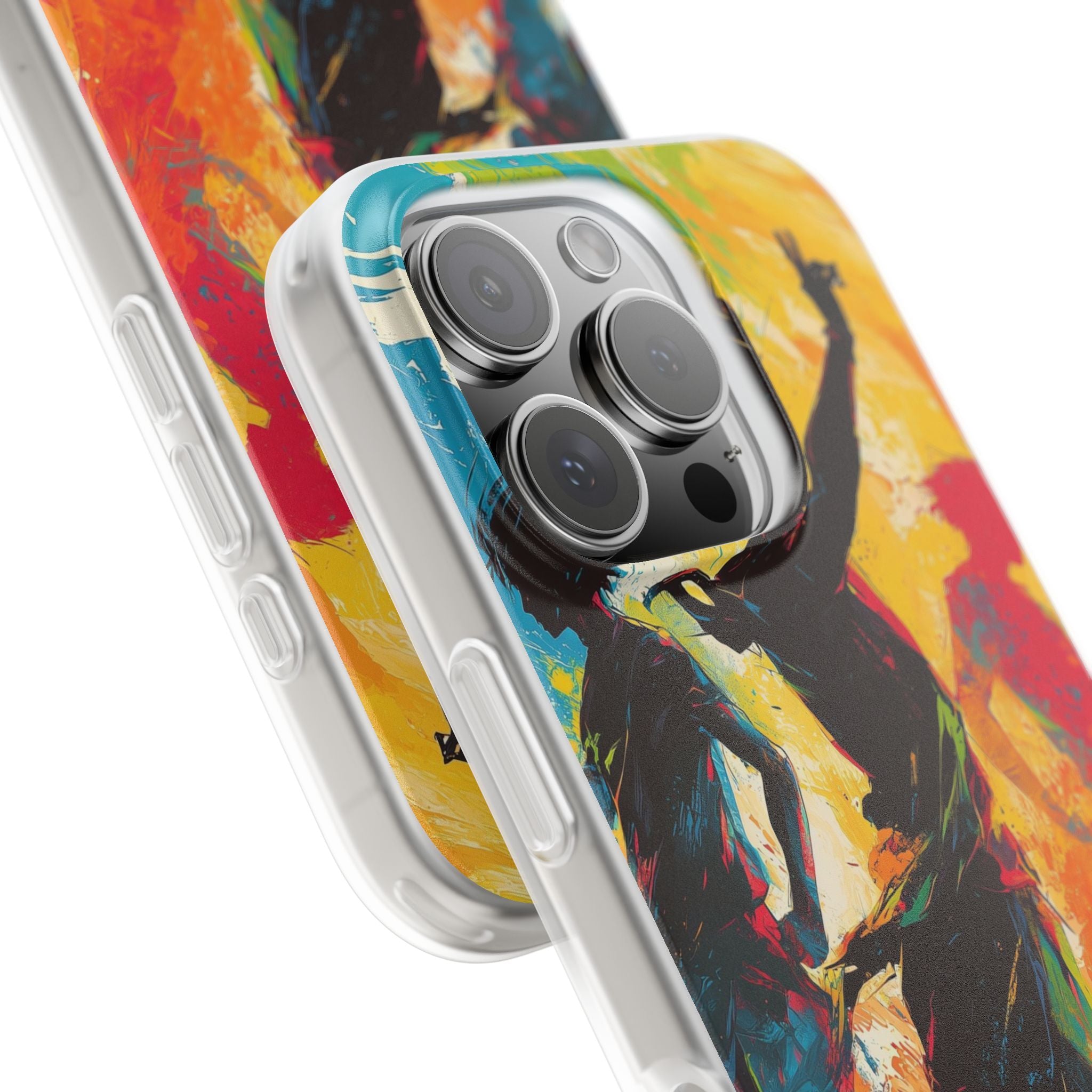 Electric Motion Blur · Soft Phone Case for iPhone