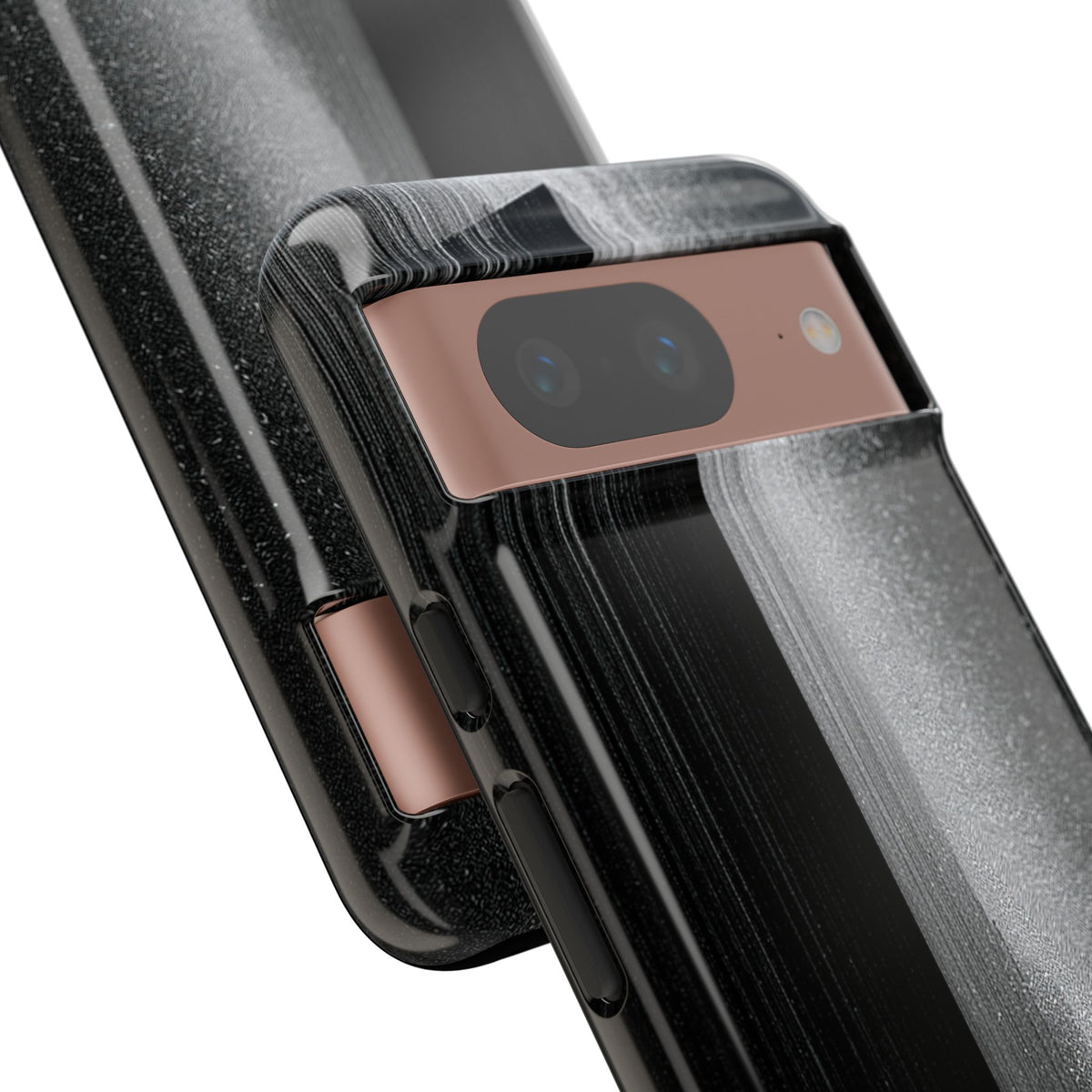Black Tough Phone Case for Google Pixel - Brutalist Pixel Monolith