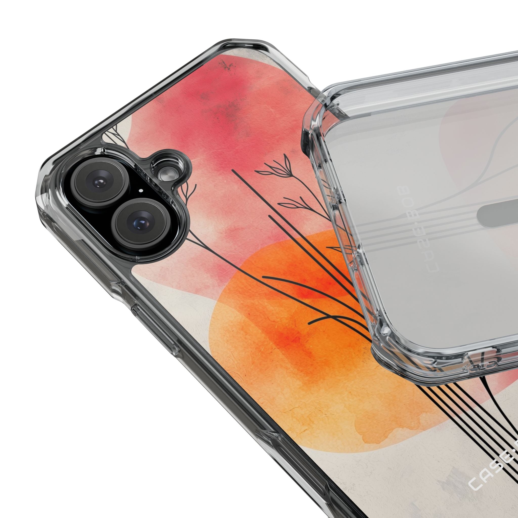 Kaareva varsi auringonlasku iPhone 16 Plus - Impact suojakotelo