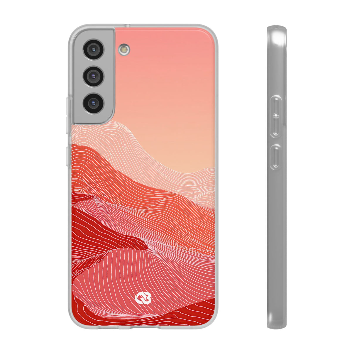 Coral Ridge Contours · Lite Phone Case for Samsung · Red