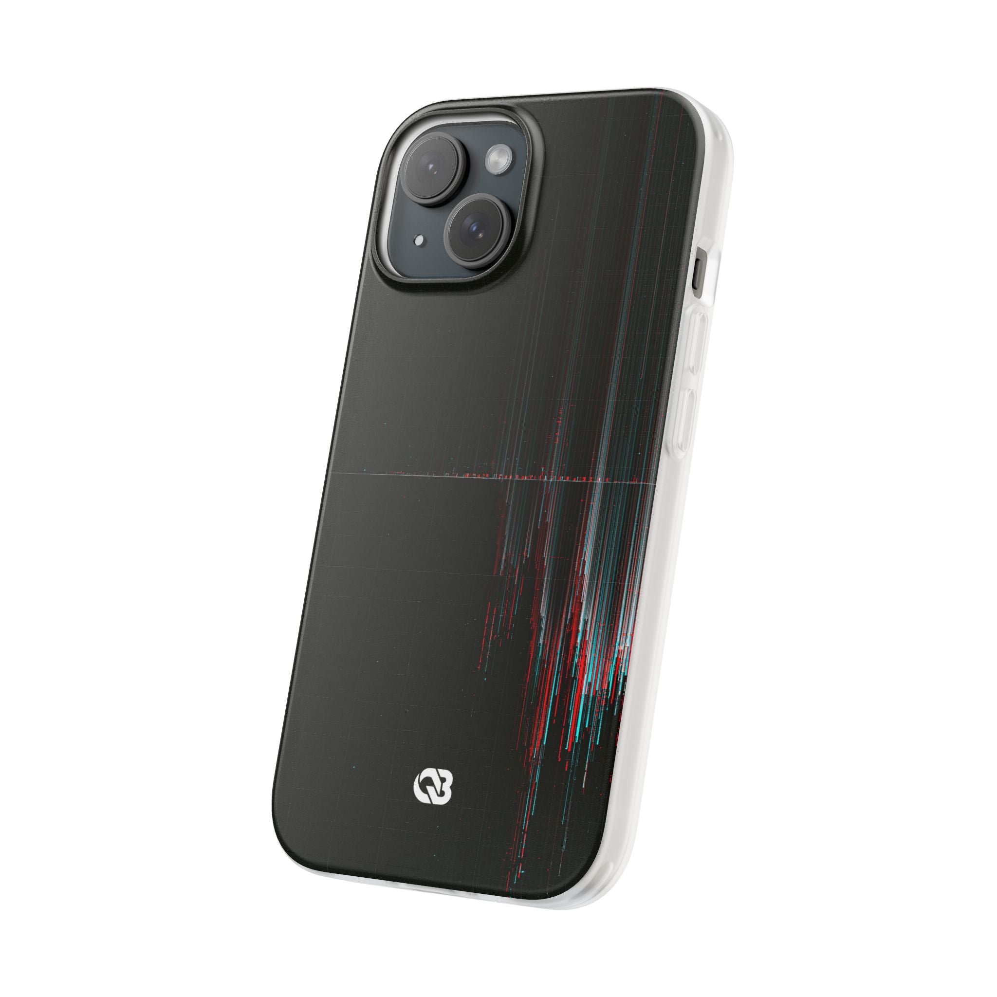 Black Lite Phone Case for iPhone - Corrupted Data Stream