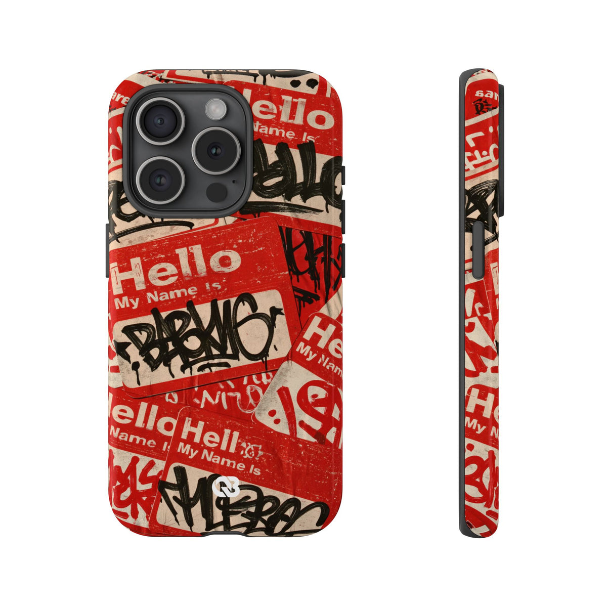 Slap Tag Collage · Tough Phone Case for iPhone · Red