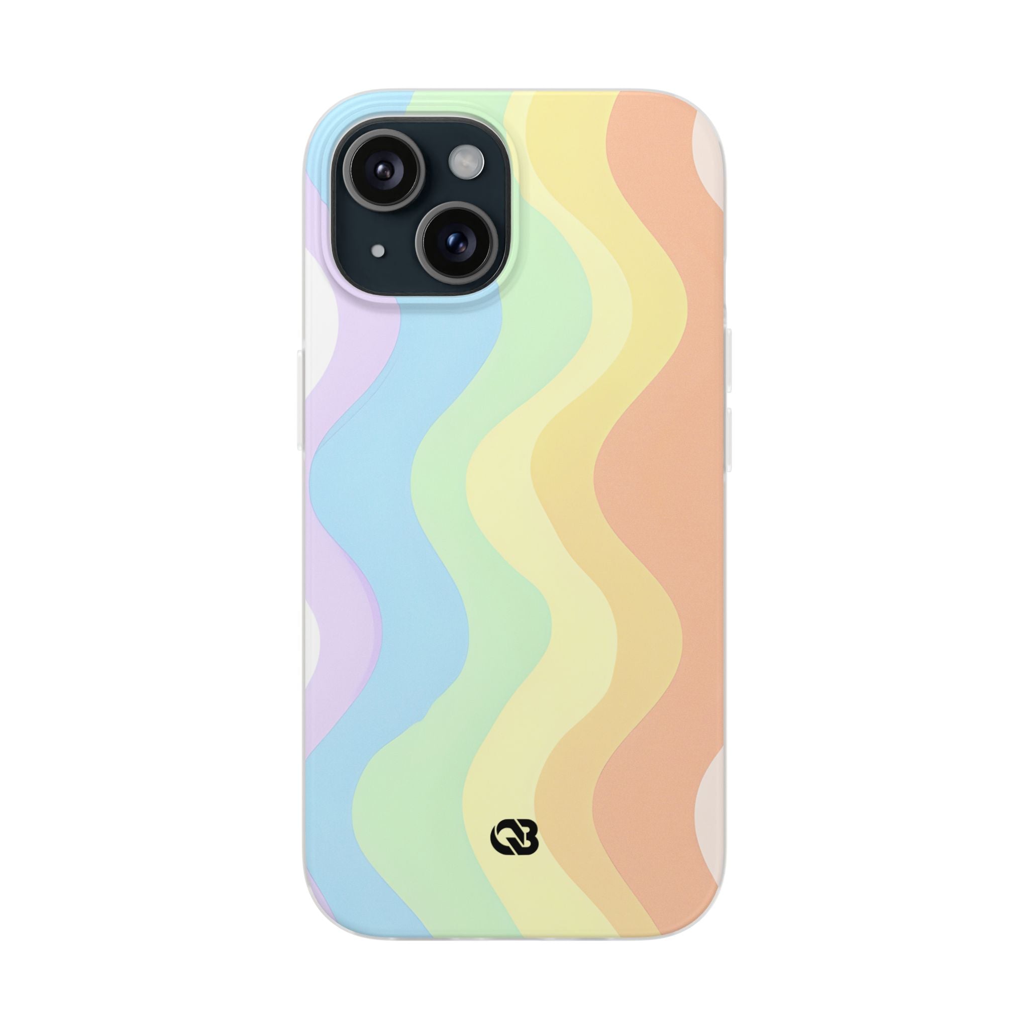 Pastel Ripple Flow · Soft Phone Case for iPhone