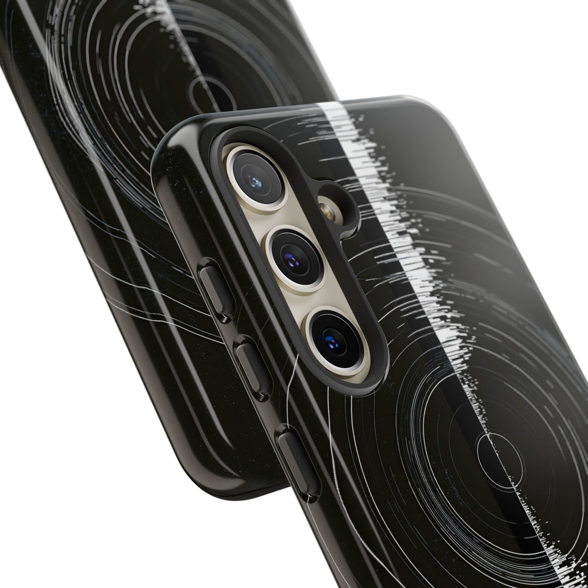 Black Tough Phone Case for Samsung - Obsidian Orbital Signal
