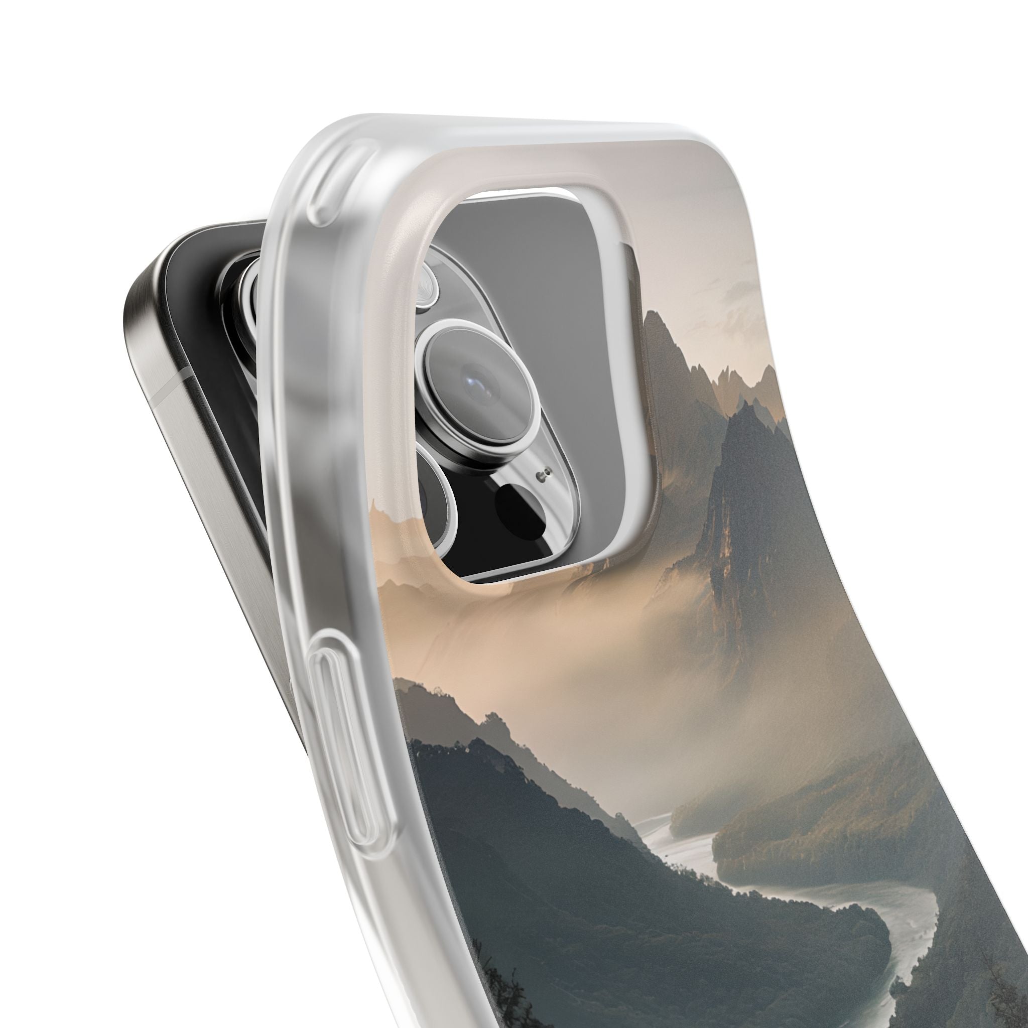 Golden Summit Valley · Soft Phone Case for iPhone