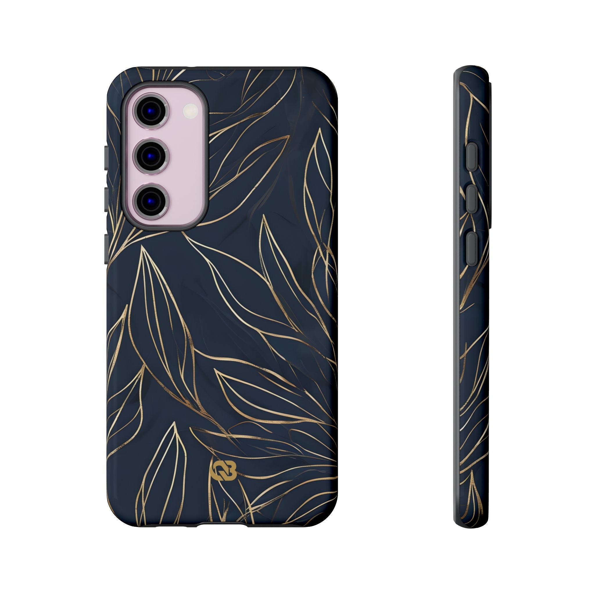 Gilded Navy Foliage · Tough Etui na telefon dla Samsung
