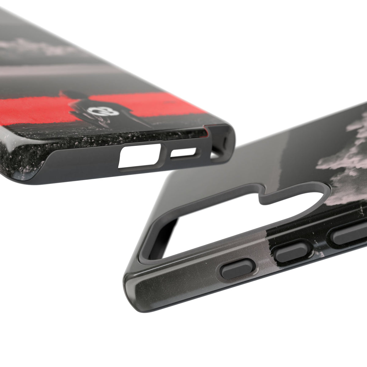 Crimson Horizon · Tough Phone Case for Samsung · Black