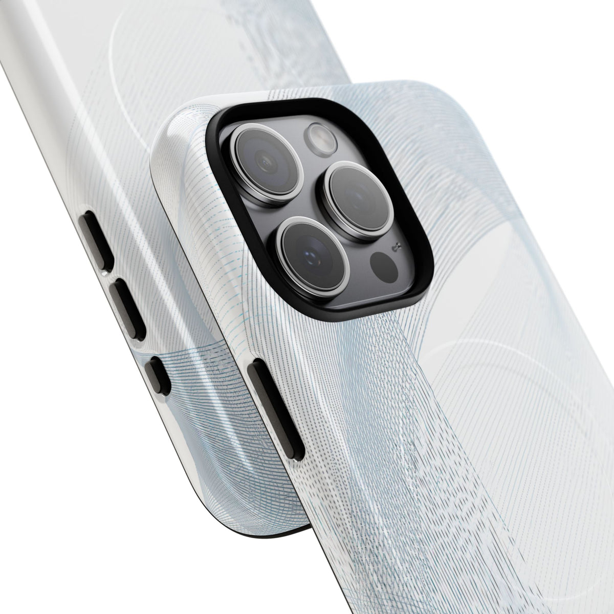 Glacial Contour Waves · Tough 2.0 Magnetic Phone Case for iPhone · White