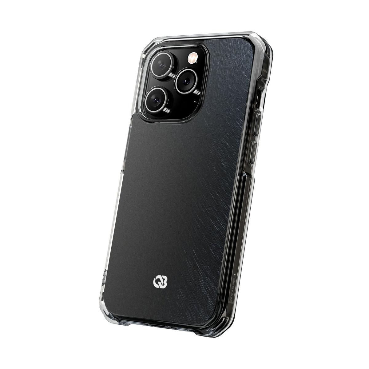 Black Impact MagSafe Phone Case for iPhone - Midnight Brushed Grain