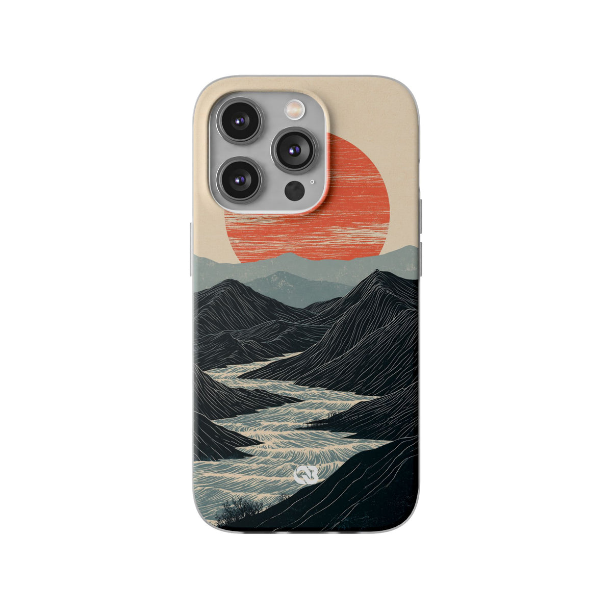 Crimson Ridge Horizon · Lite Phone Case for iPhone · Black