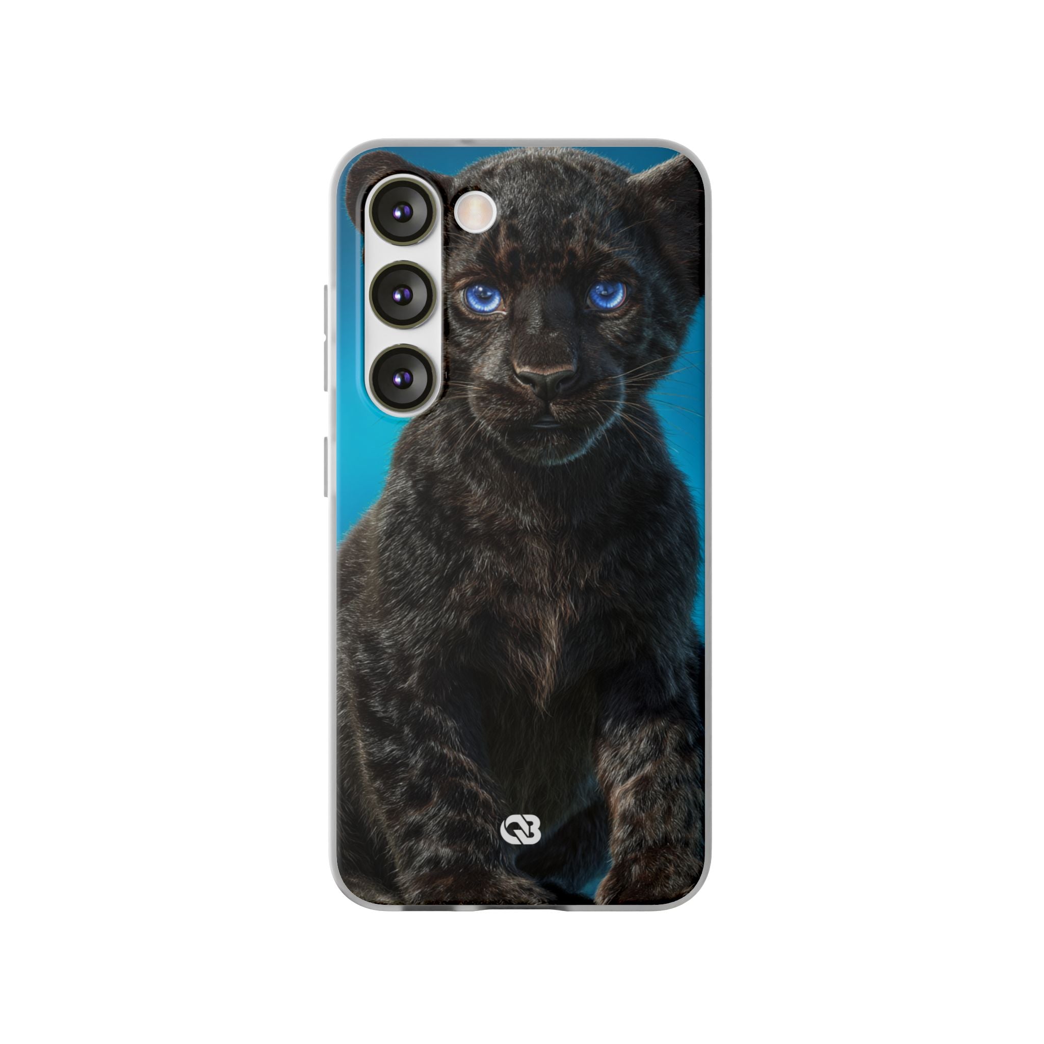Sapphire Gaze Panther · Soft Phone Case for Samsung