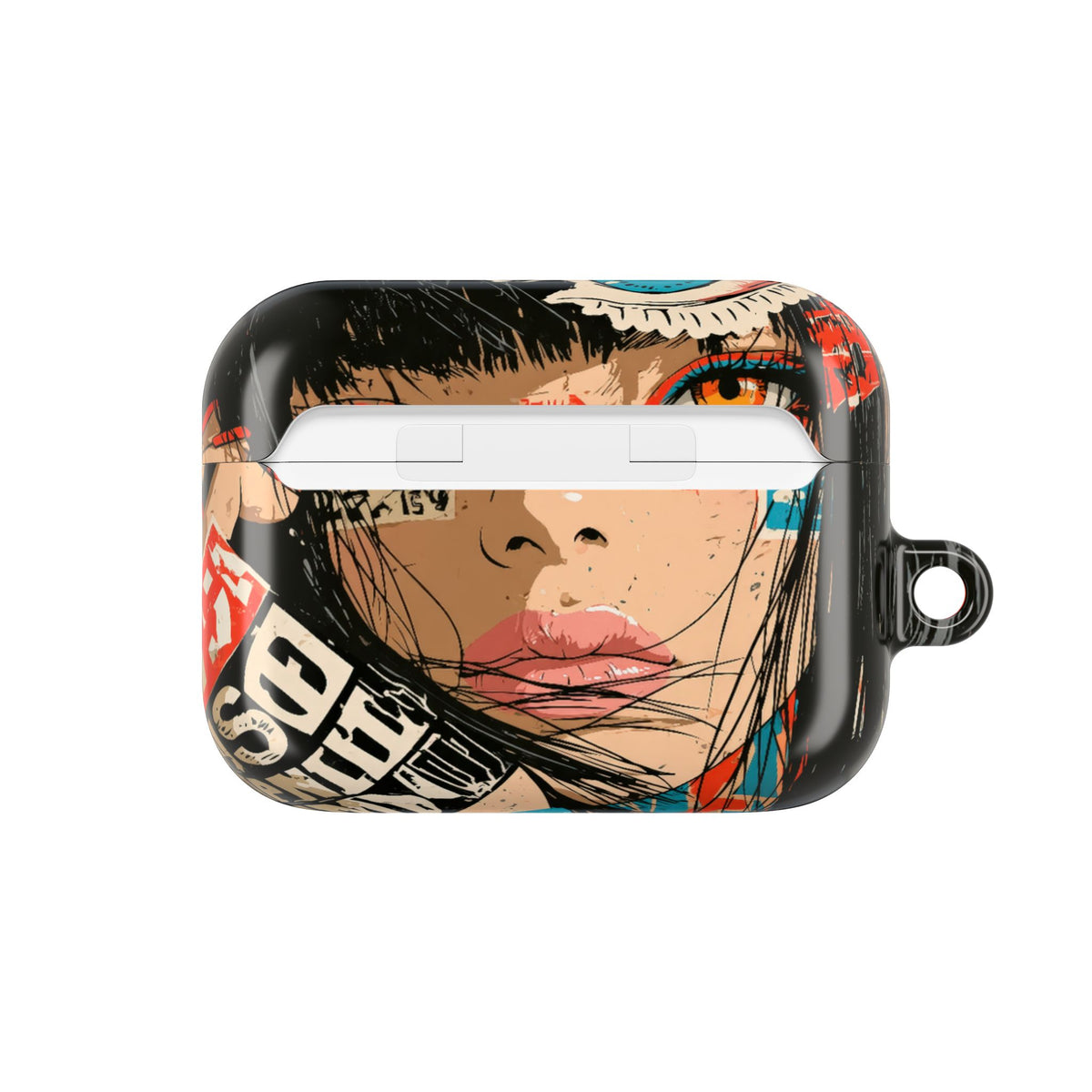 Shibuya Street Collage · Hard Case for AirPods & AirPods Pro · Red