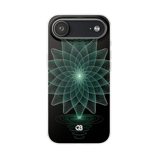 Verdant Harmonic Bloom · Lite Phone Case for iPhone · Black