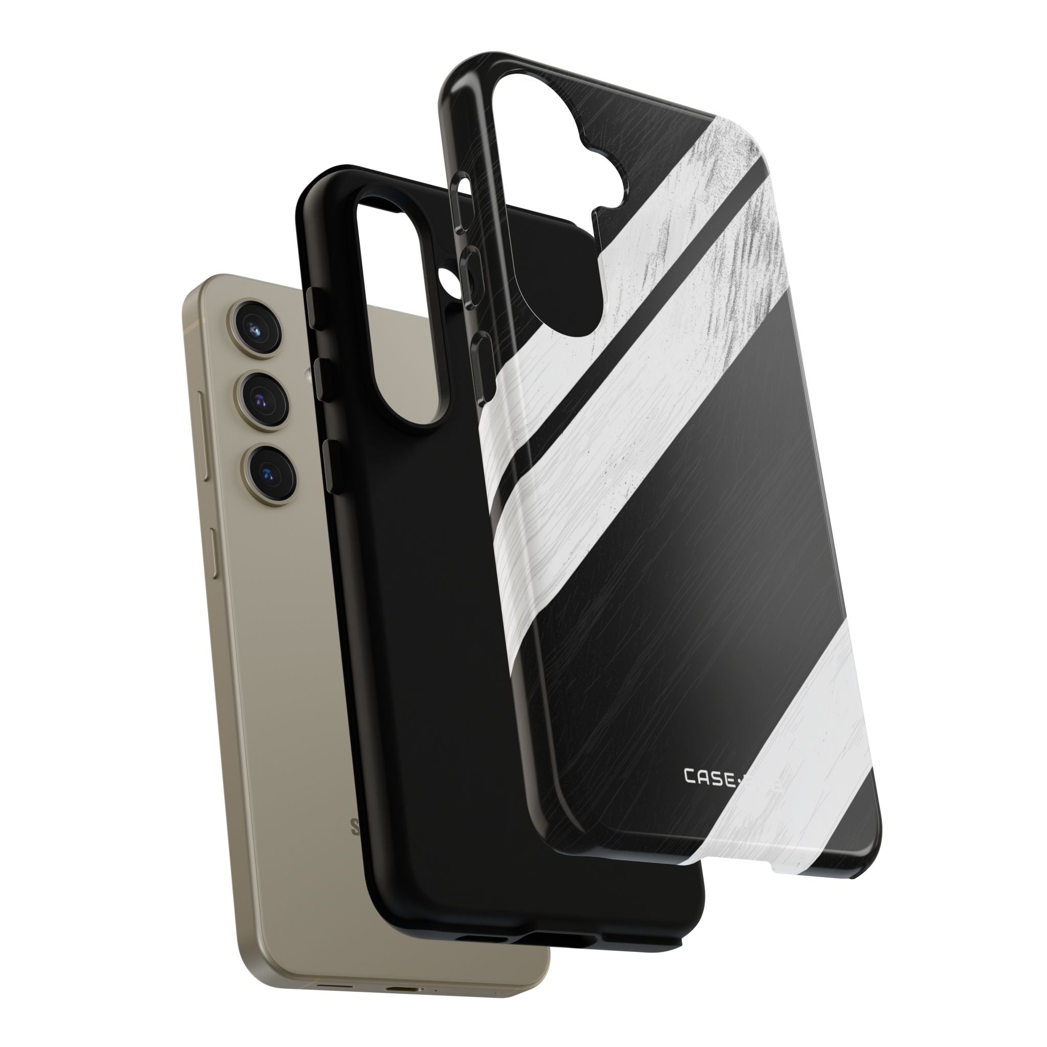 Distressed Stripe Motion Samsung S24 Skal - Tough