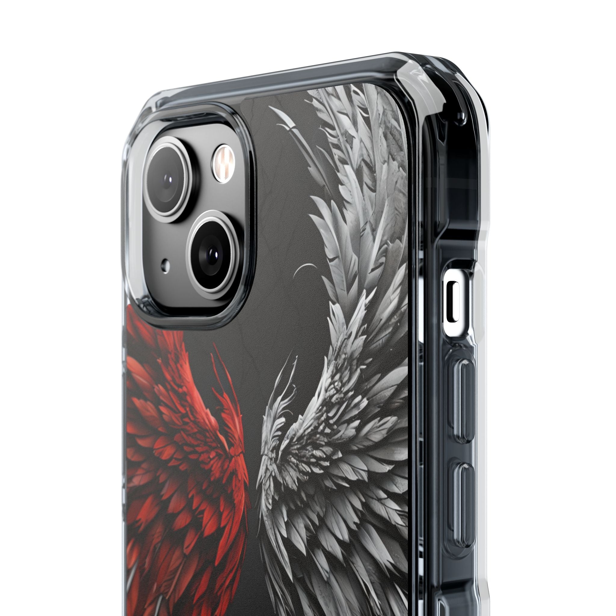 Crimson White Wings iPhone 14 Case - Impact