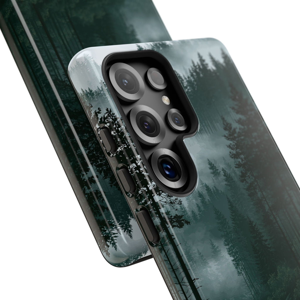 Misty Pine Reflections · Tough Phone Case for Samsung · Green