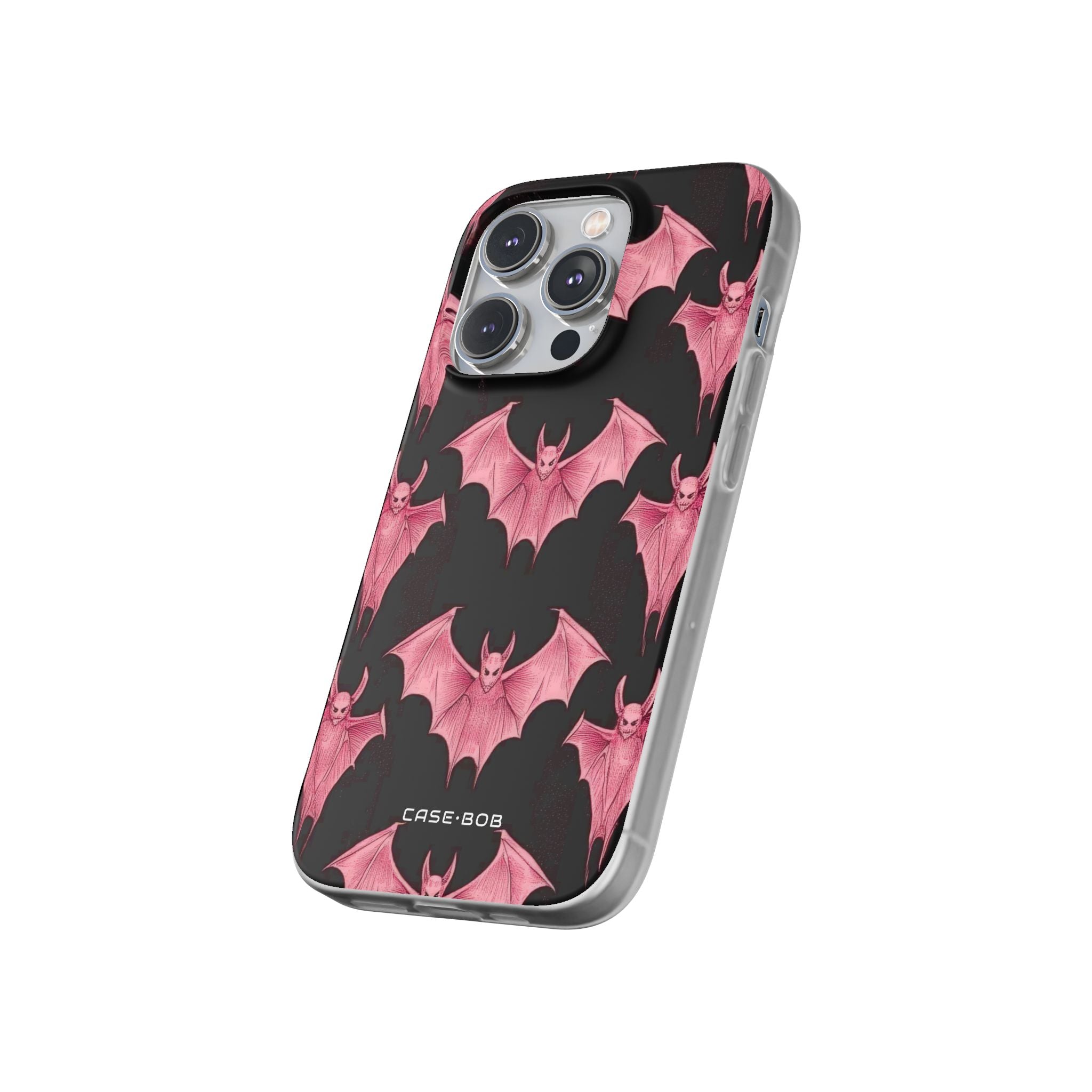 Pink Batwave iPhone 14 Pro Case - Soft