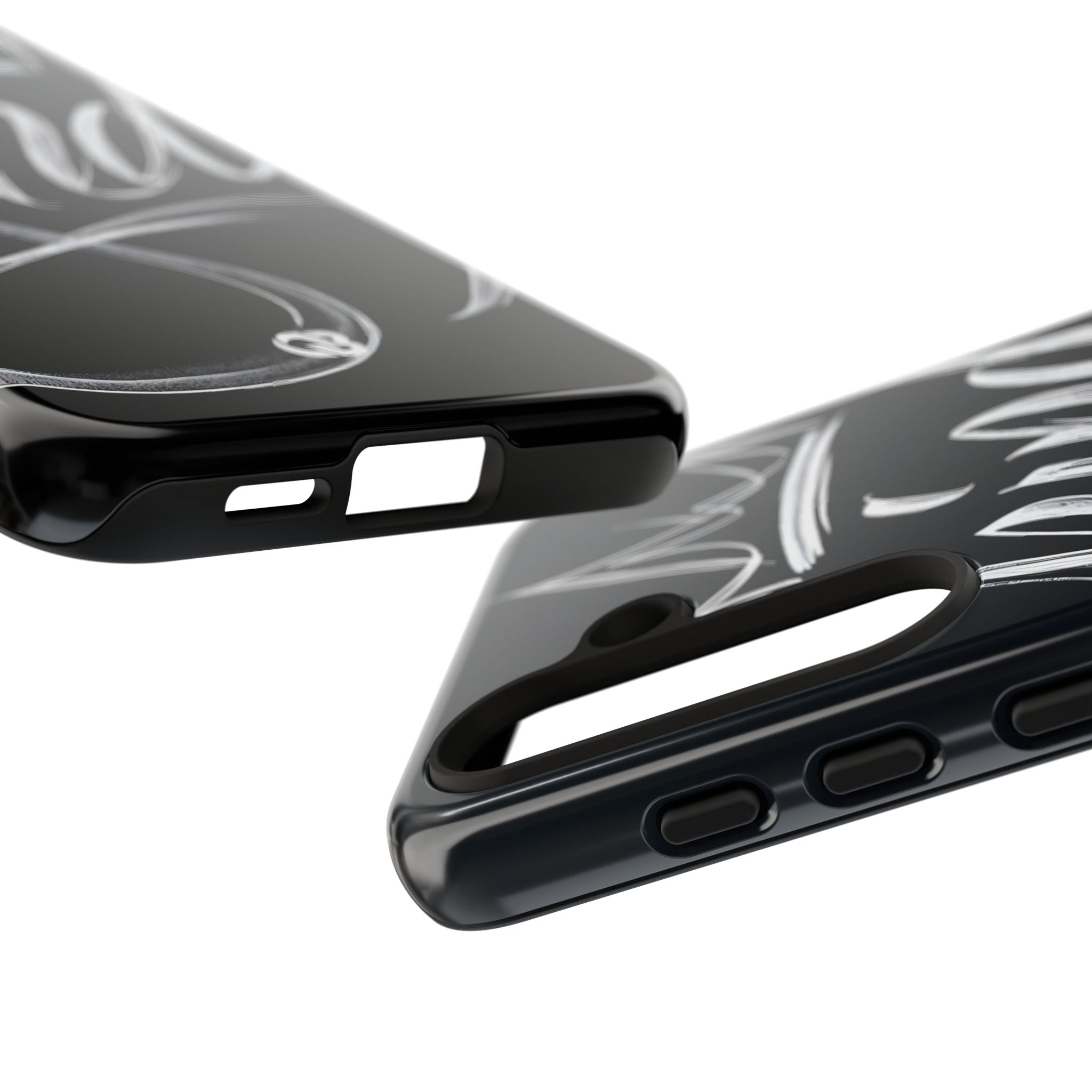 Noir Crown Script · Custodia Tough per Samsung