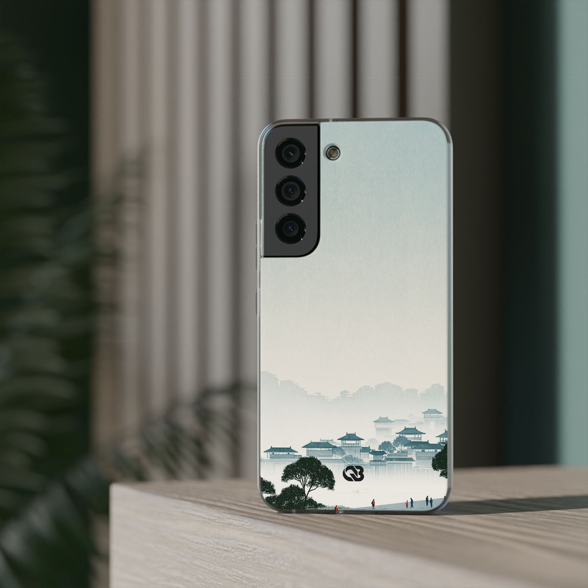 Blue Lite Phone Case for Samsung - Mist Valley Pagoda