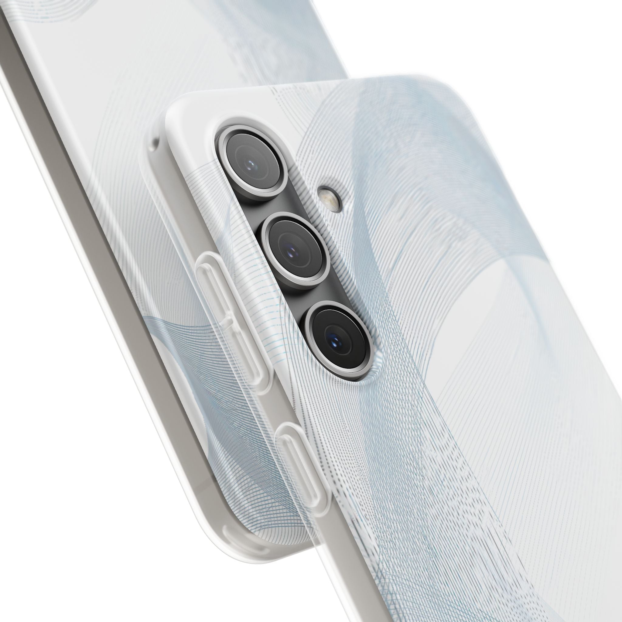 White Lite Phone Case for Samsung - Arctic Line Current